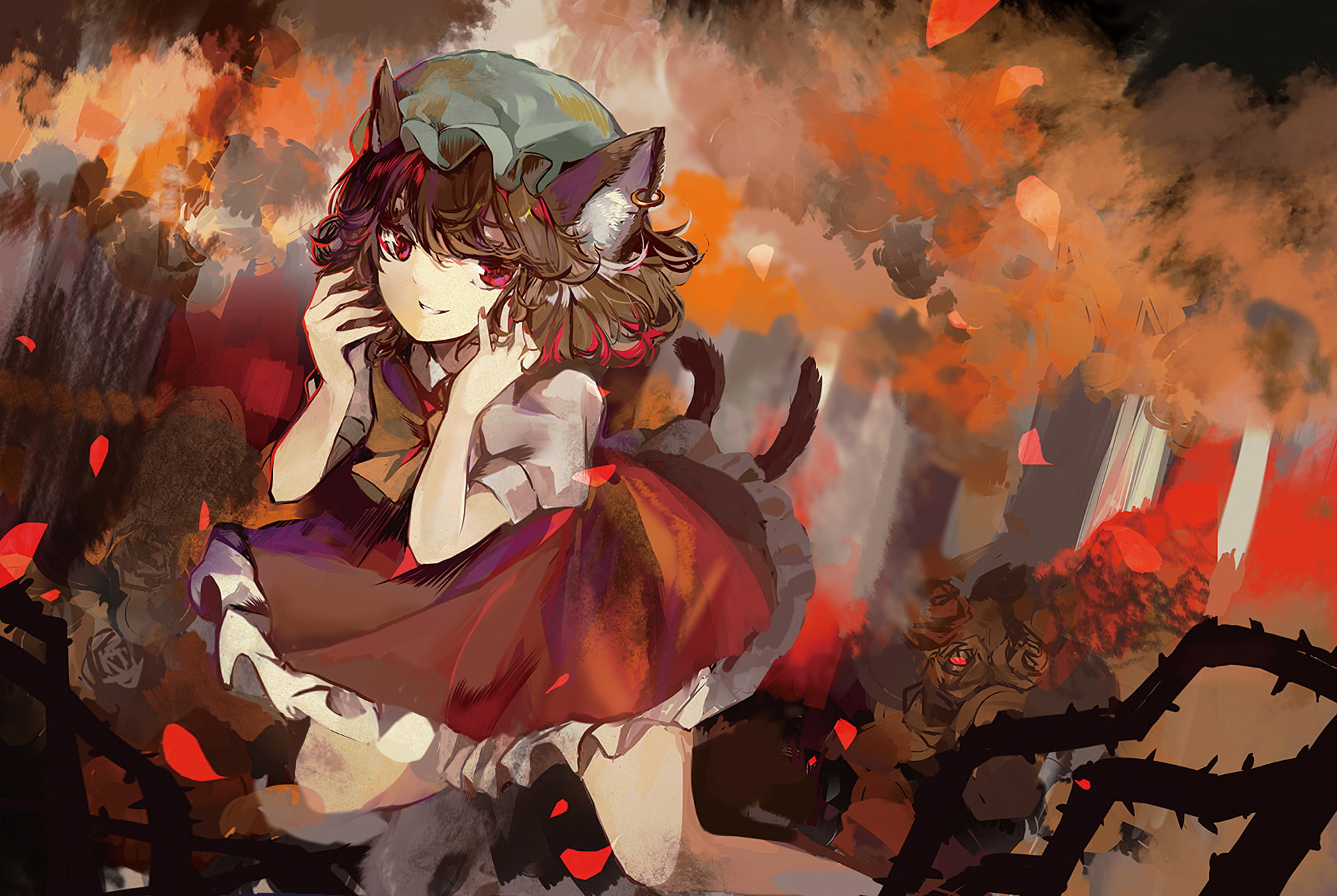1080P, Chen (Touhou), Touhou, Anime, HD Wallpaper