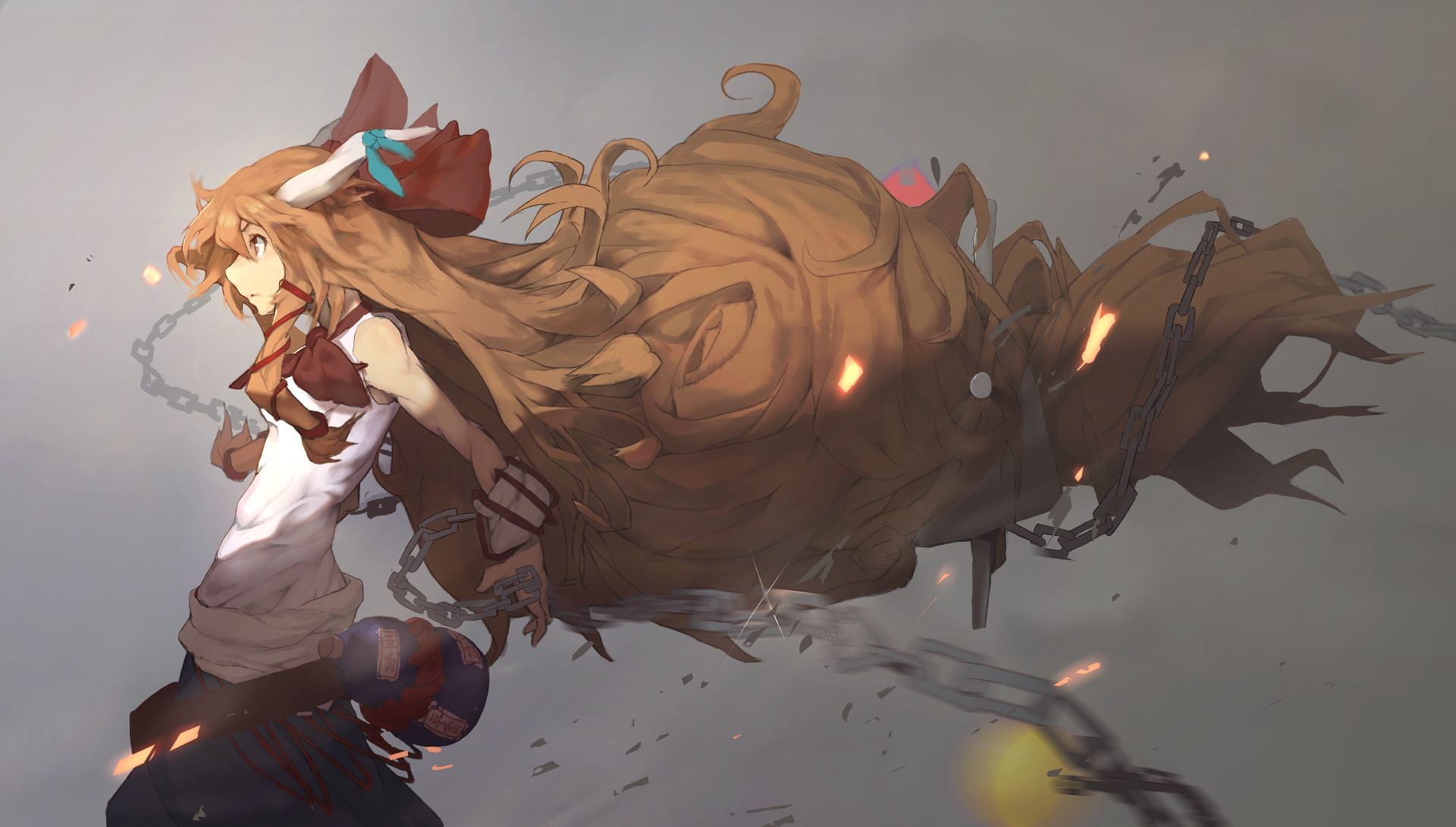 Touhou, 1080P, Anime, Suika Ibuki, HD Wallpaper