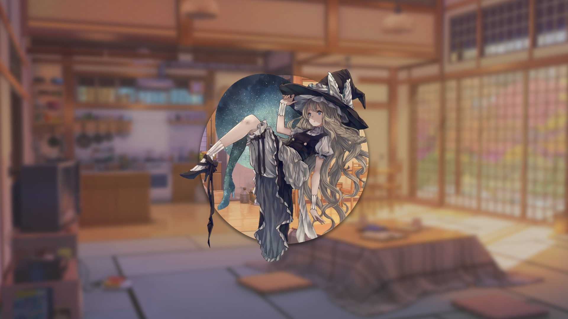 dog, animal, indoors, creativity, mammal, animal representation, architecture, representation, Touhou, one animal, canine, Kirisame Marisa, animal themes, HD Wallpaper