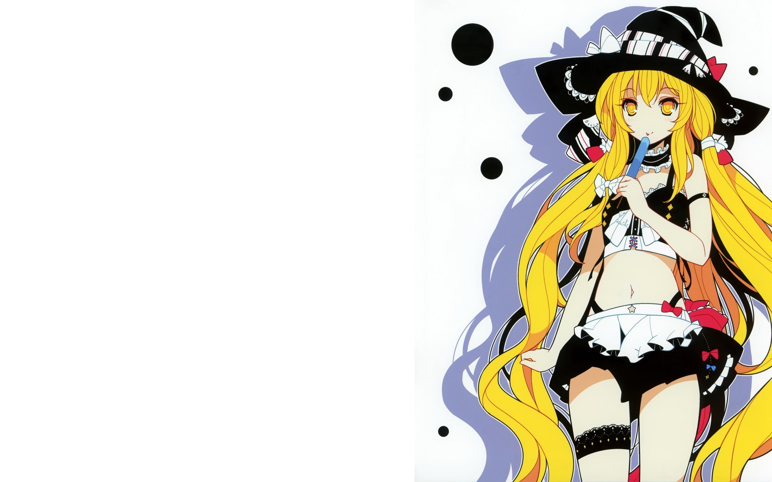 Touhou, anime, anime girls, 2K, Kirisame Marisa, HD Wallpaper