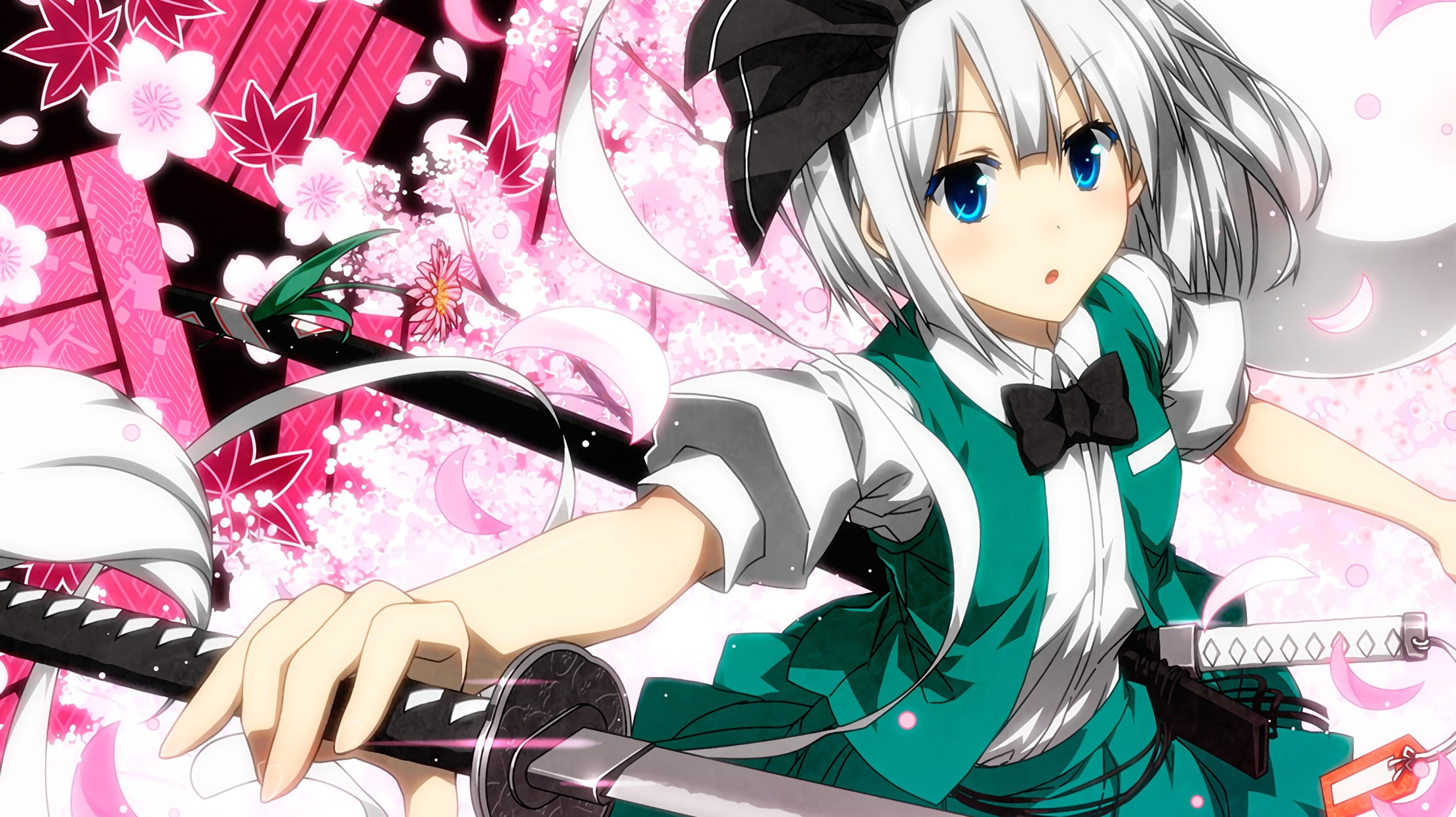 toy, men, Konpaku Youmu, festival, floral, print, textile, choice, Touhou, day, people, childhood, representation, white, still life, high angle view, multi colored, HD Wallpaper