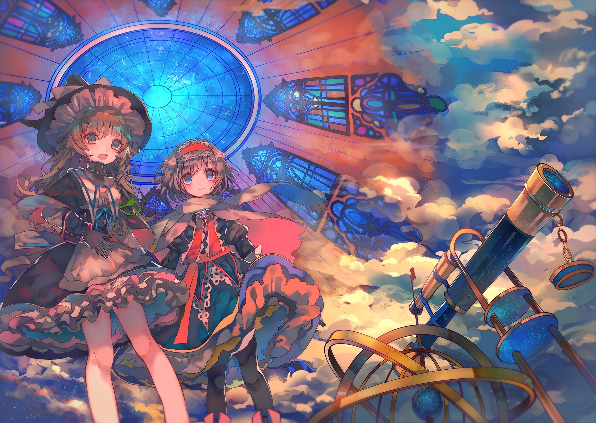 Alice Margatroid, Anime, Marisa Kirisame, Touhou, 1080P, HD Wallpaper