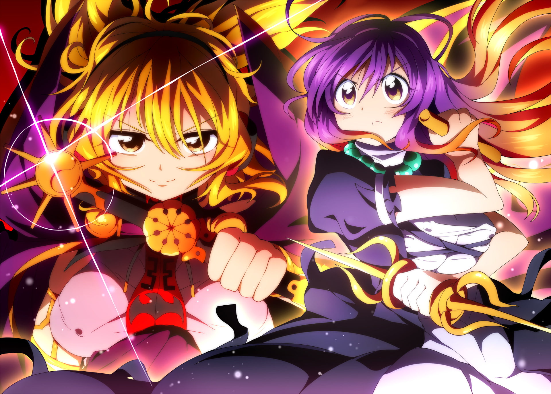 Anime, Touhou, Toyosatomimi no Miko, 1080P, Byakuren Hijiri, HD Wallpaper