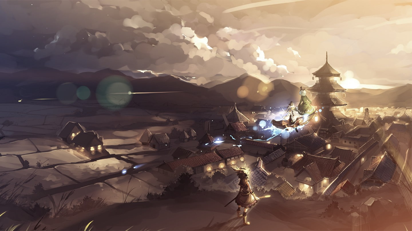 anime, Soga no Tojiko, Touhou, Toyosatomimi no Miko, 720P, HD Wallpaper