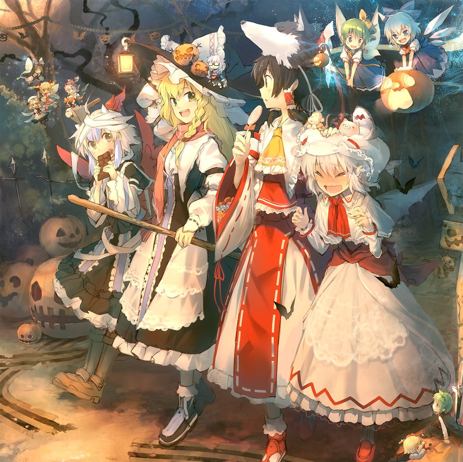 scarlet, mystia, lorelei, daiyousei, marisa, remilia, 720P, touhou, kirisame, HD Wallpaper