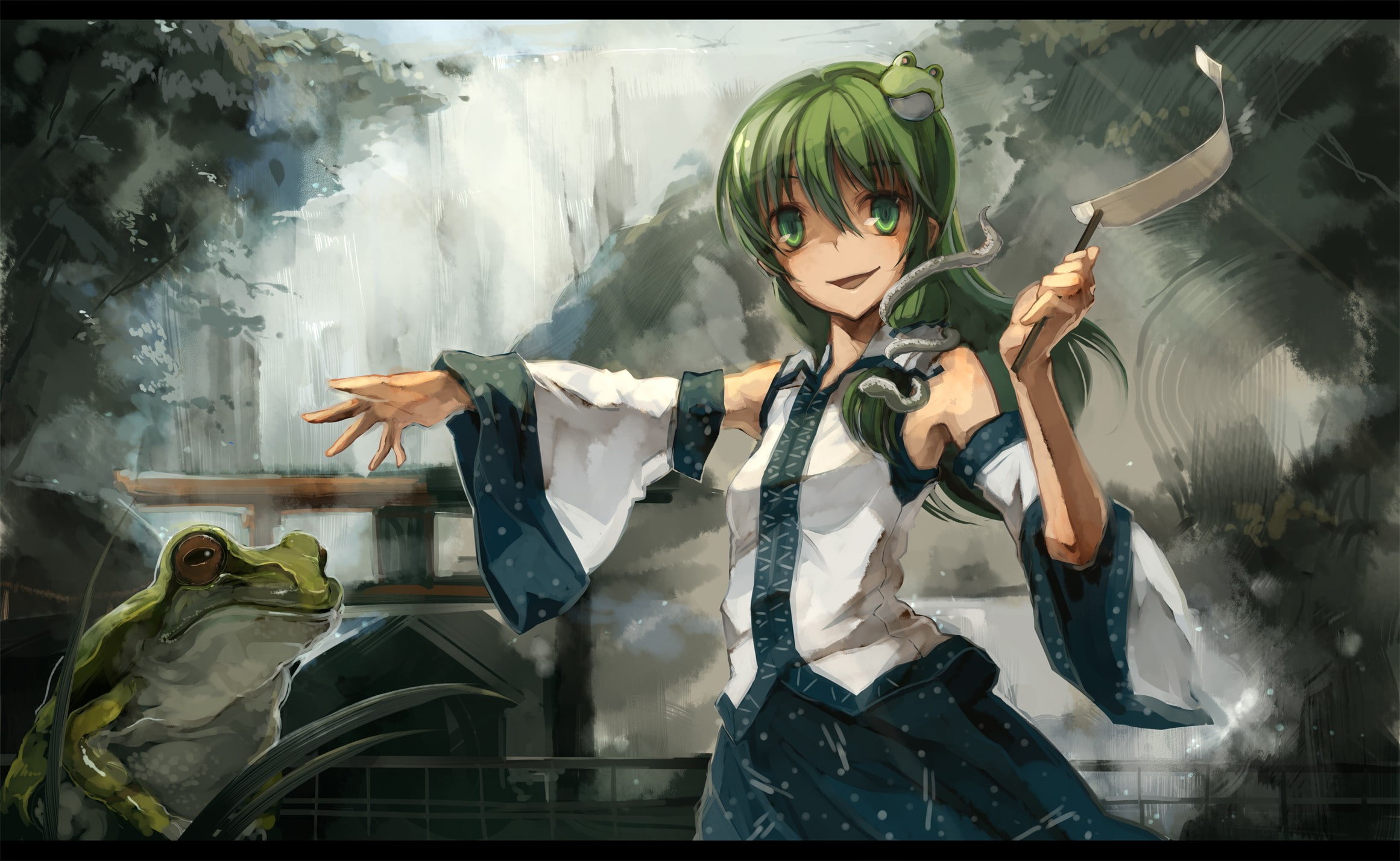 Touhou, 1080P, Kochiya Sanae, HD Wallpaper