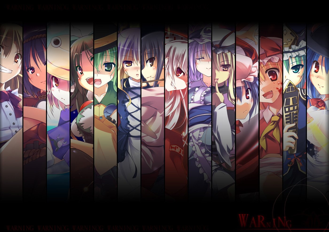 Touhou, Patchouli Knowledge, Anime, Shikieiki Yamaxanadu, Fujiwara no Mokou, Remilia Scarlet, Suwako Moriya, Suika Ibuki, Koishi Komeiji, Tenshi Hinanawi, HD Wallpaper