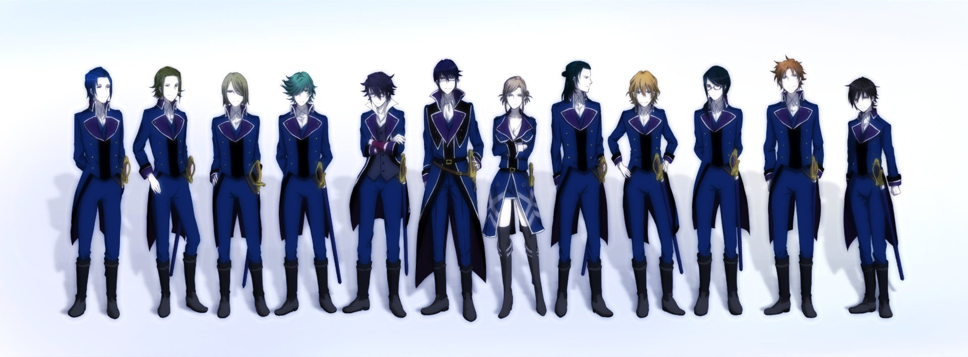 Ren Gotō, Akira Hidaka, Tatsuya Enomoto, Ryūhō Kamo, Seri Awashima, Himori Akiyama, Saruhiko Fushimi, Reisi Munakata, K Project, Yūjirō Benzai, Anime, Andy Dōmyōji, HD Wallpaper