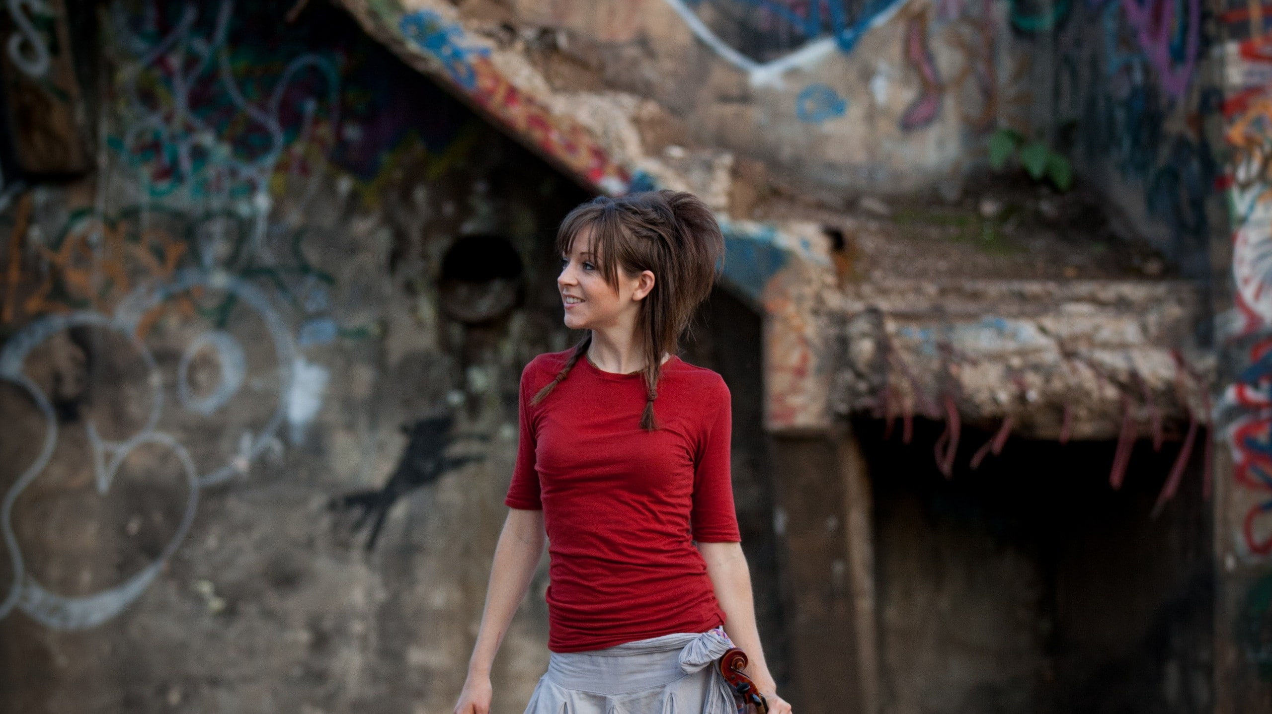 Lindsey Stirling, 2K, women, violin, musician, HD Wallpaper