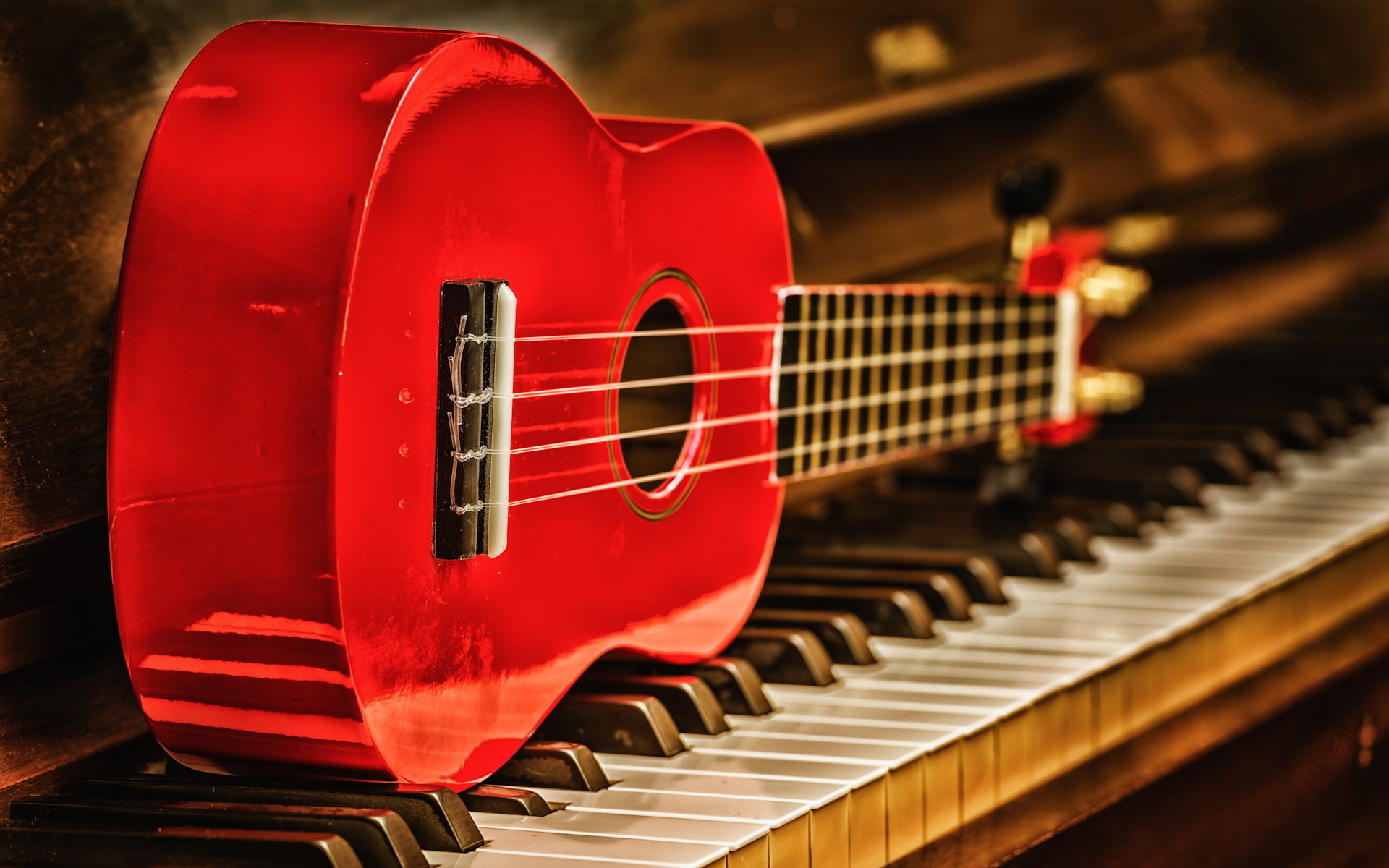 indoors, piano key, red, in a row, arts culture and entertainment, grand piano, musical equipment, musical instrument string, musical instrument, 1080P, HD Wallpaper