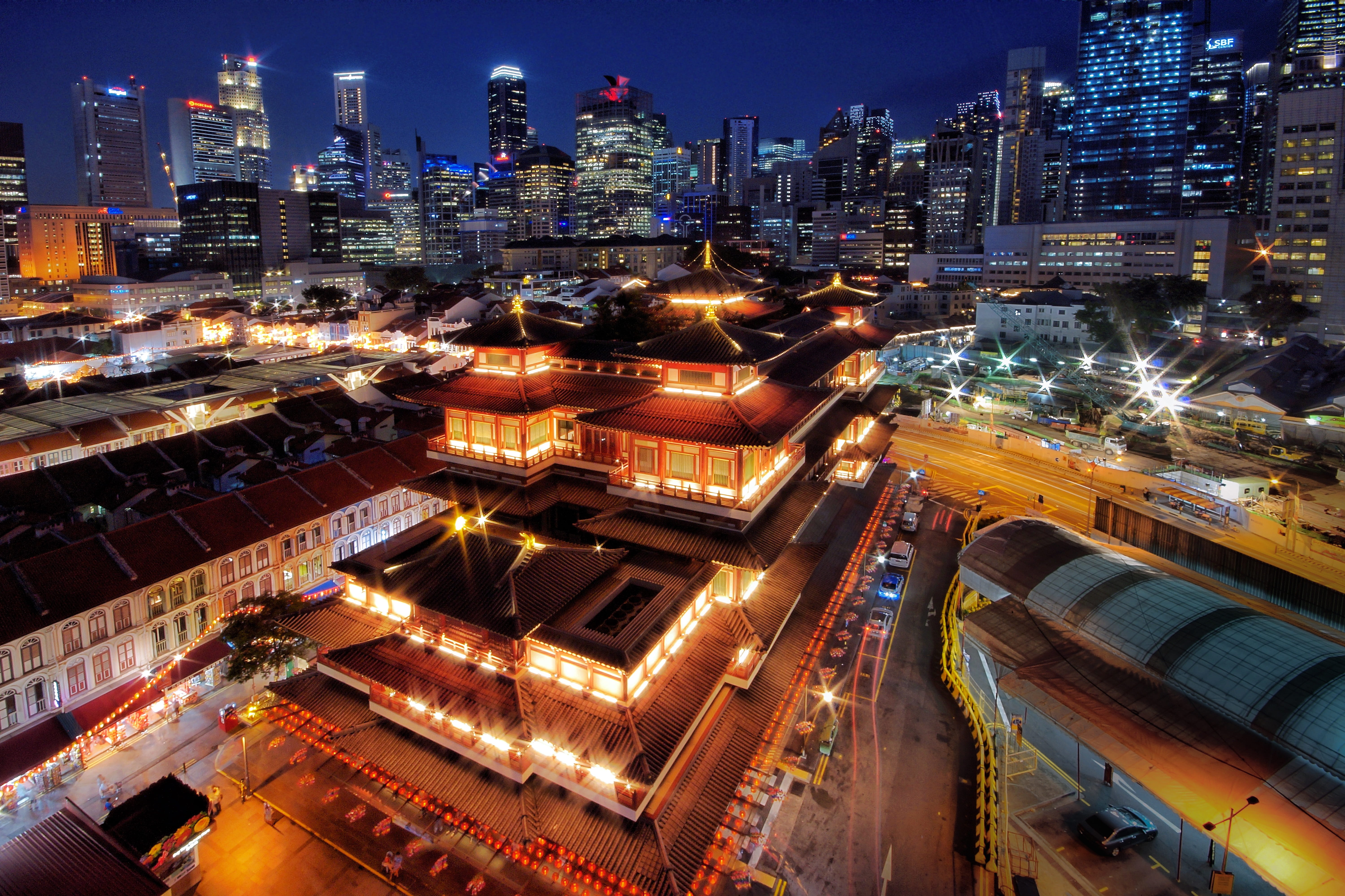 singapore, heritage, outdoors, skyscraper, city, tourist attraction, travel destinations, office building exterior, building exterior, town, illuminated, HD Wallpaper