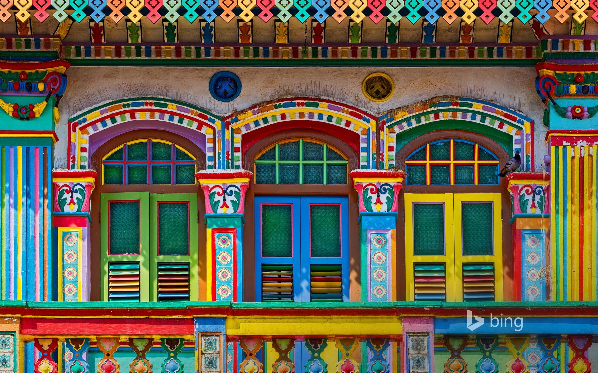 architecture, Singapore, colorful, 1080P, window, building, HD Wallpaper