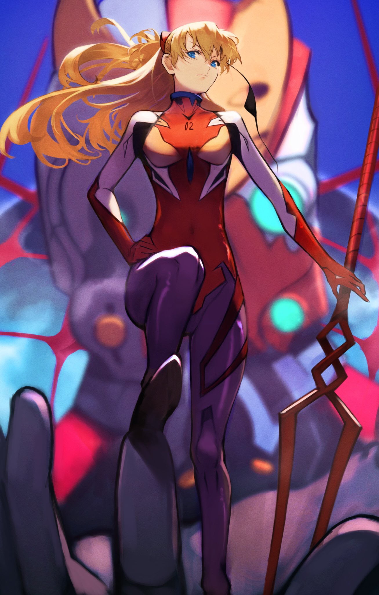 anime girls, Asuka Langley Soryu, Neon Genesis Evangelion, 1080P, yoshi55level, anime, Phone HD Wallpaper
