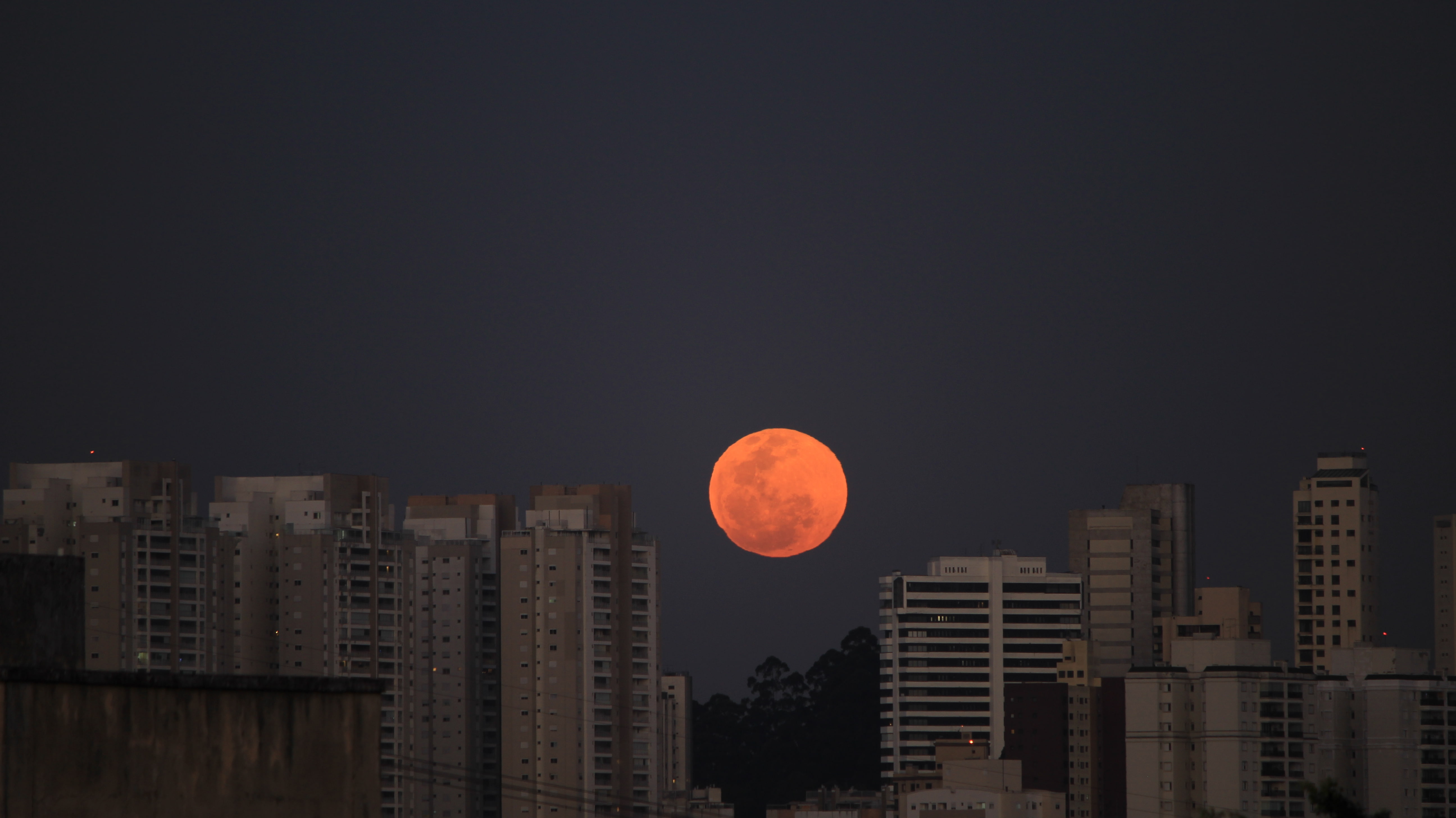 planetary moon, shape, 5K, no people, circle, cityscape, skyscraper, nature, city, geometric shape, night, astronomy, architecture, building, building exterior, HD Wallpaper