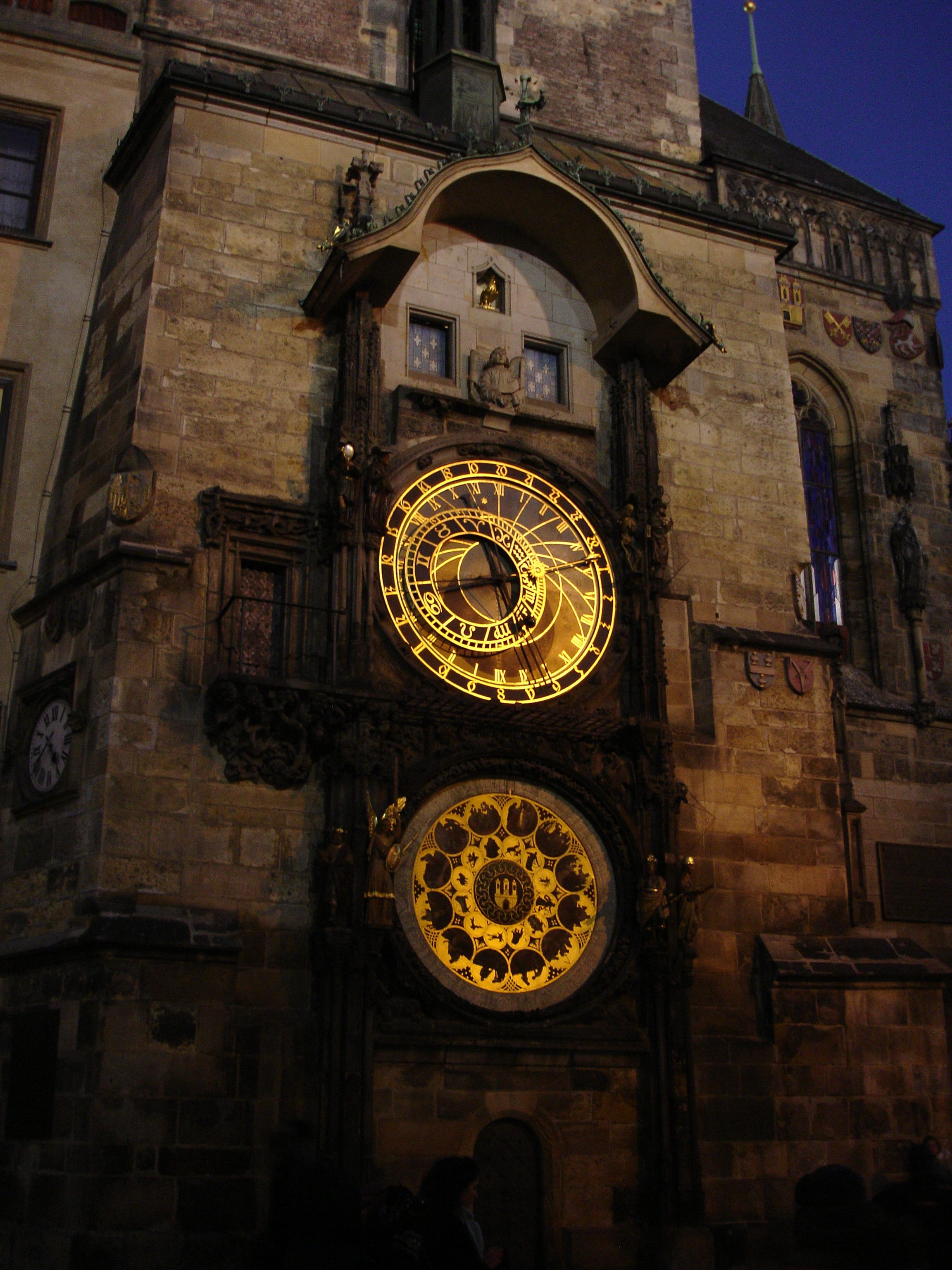 history, astronomical clock, old town hall, place of worship, the past, spirituality, building exterior, night, travel destinations, tower, clock, clock tower, Phone HD Wallpaper