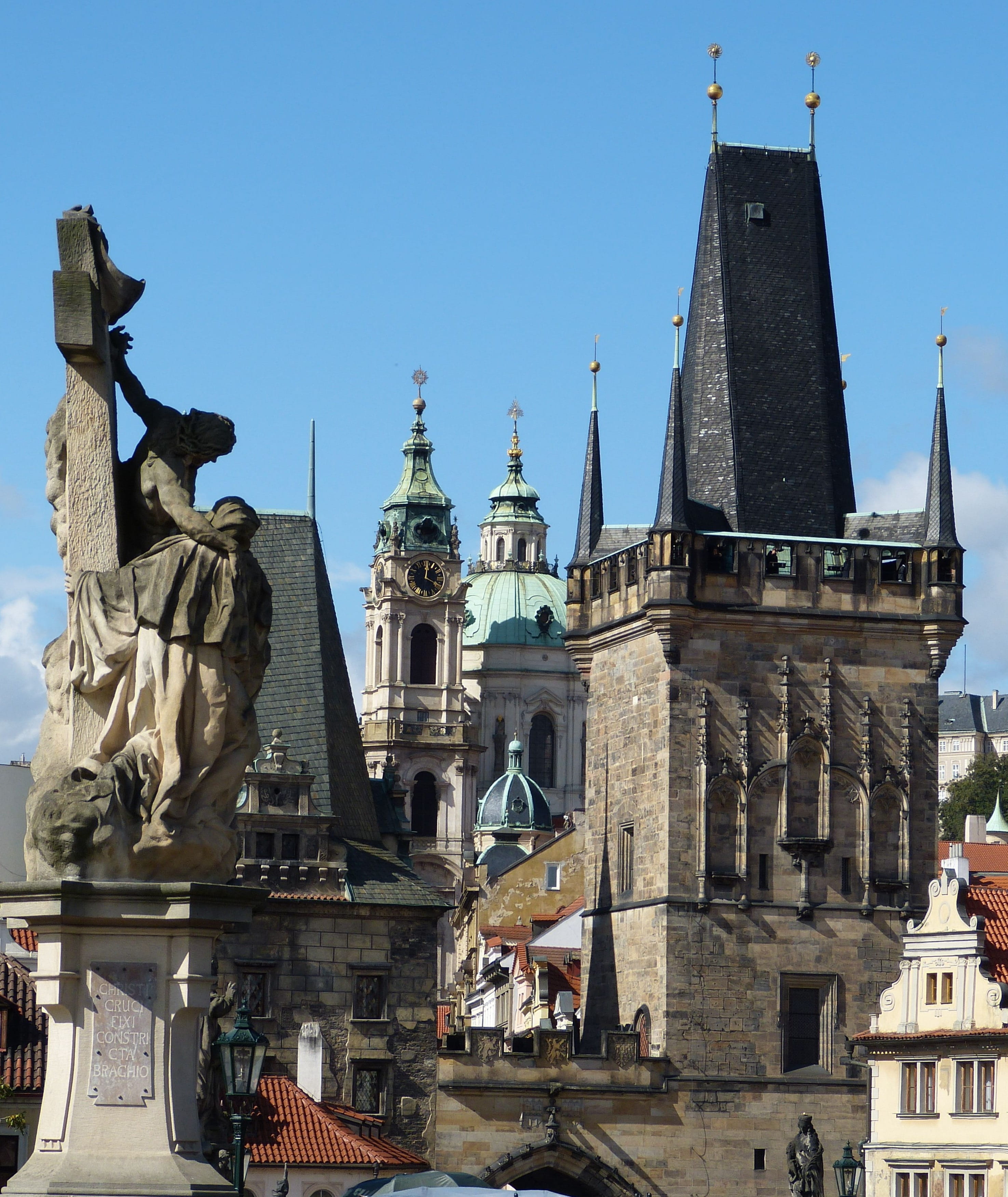 representation, building, art and craft, Prague, Czech Republic, spirituality, ornate, architecture, religion, human representation, europe, the past, sky, Phone HD Wallpaper
