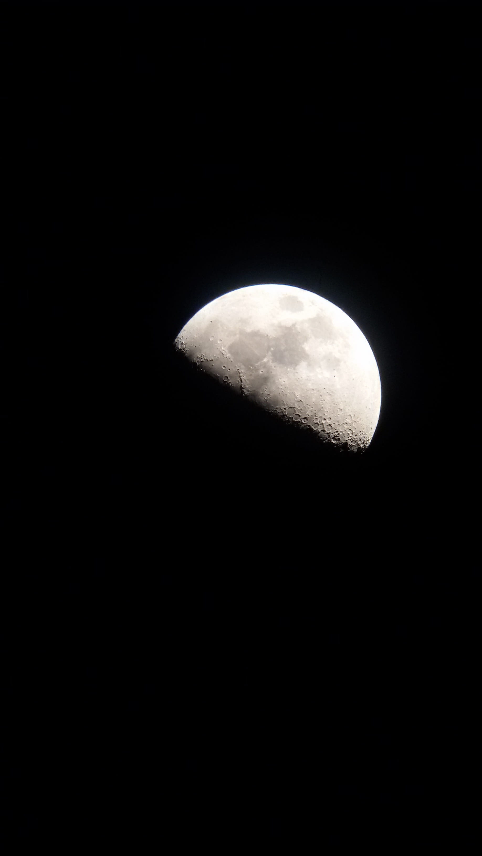 space exploration, clear sky, space, planetary moon, moonlight, moon surface, moon, illuminated, waxing, scenics - nature, beauty in nature, heaven, low angle view, Phone HD Wallpaper