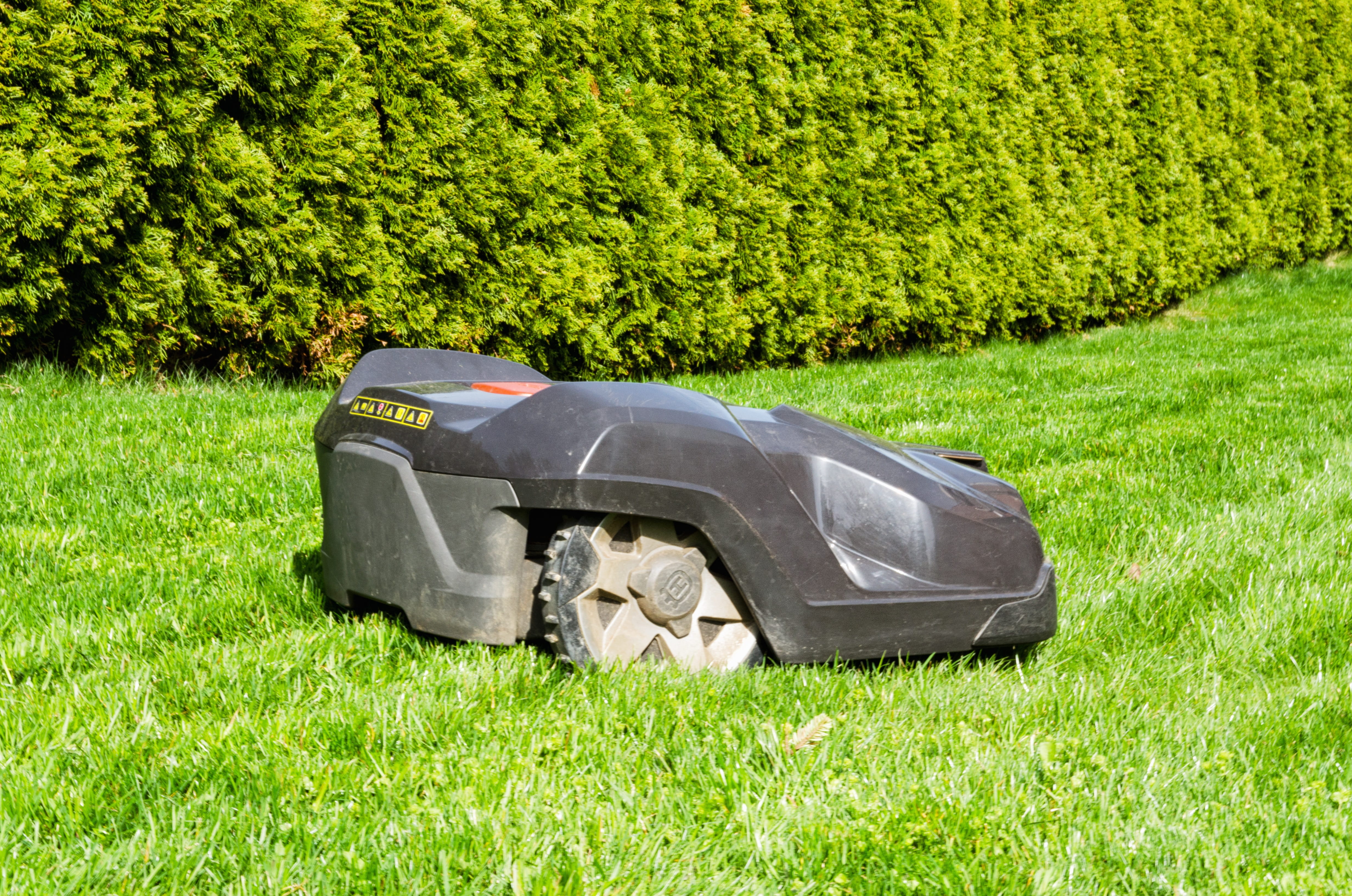 green, land, summer, rush, field, transportation, no people, tree, equipment, robot, black color, sport, high angle view, garden, car, robot mower, nature, HD Wallpaper