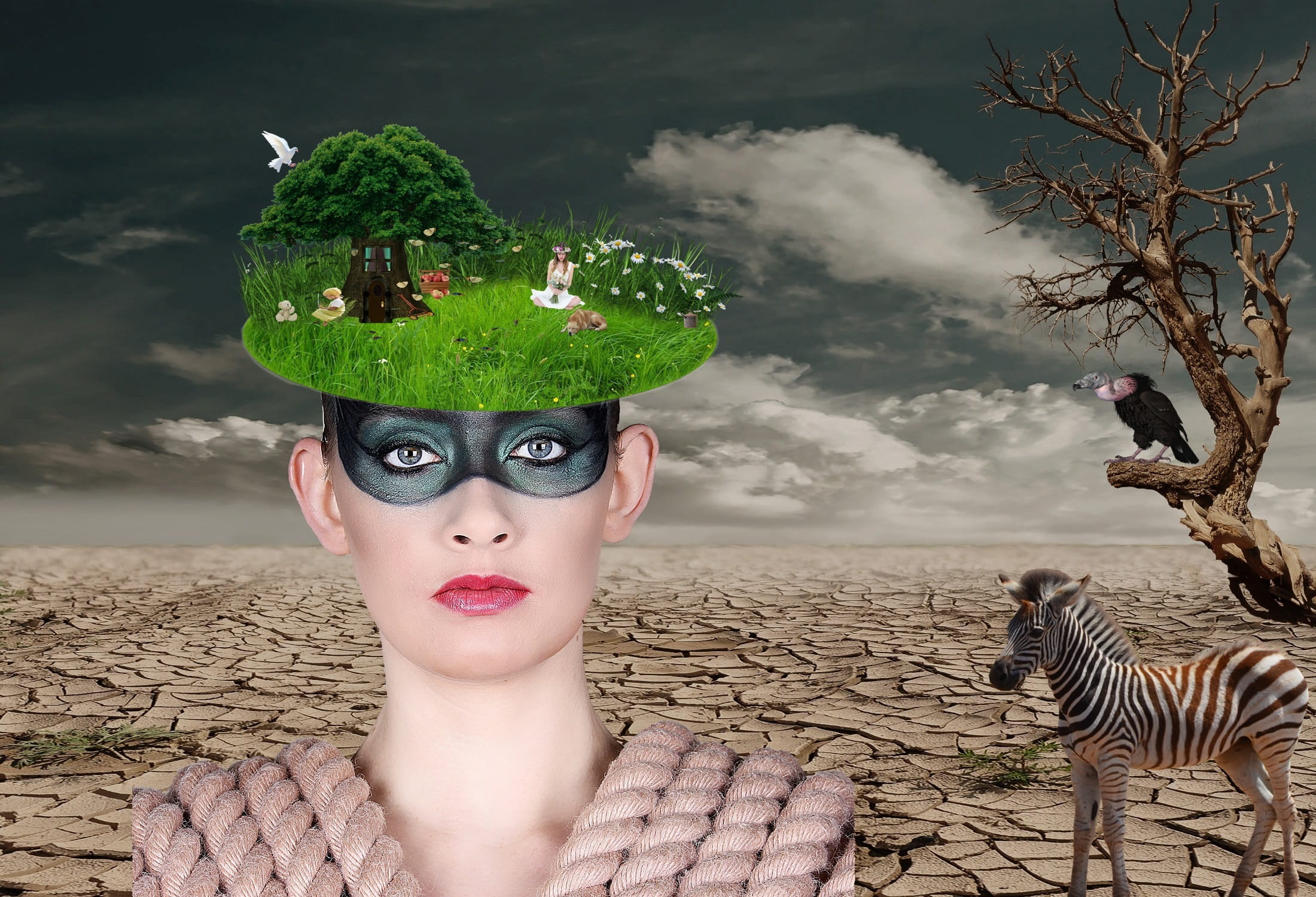 photo, background, greeting card, presentation, map, zebra young, background image, digital composite, adult, art, plant, photo montage, land, headshot, HD Wallpaper