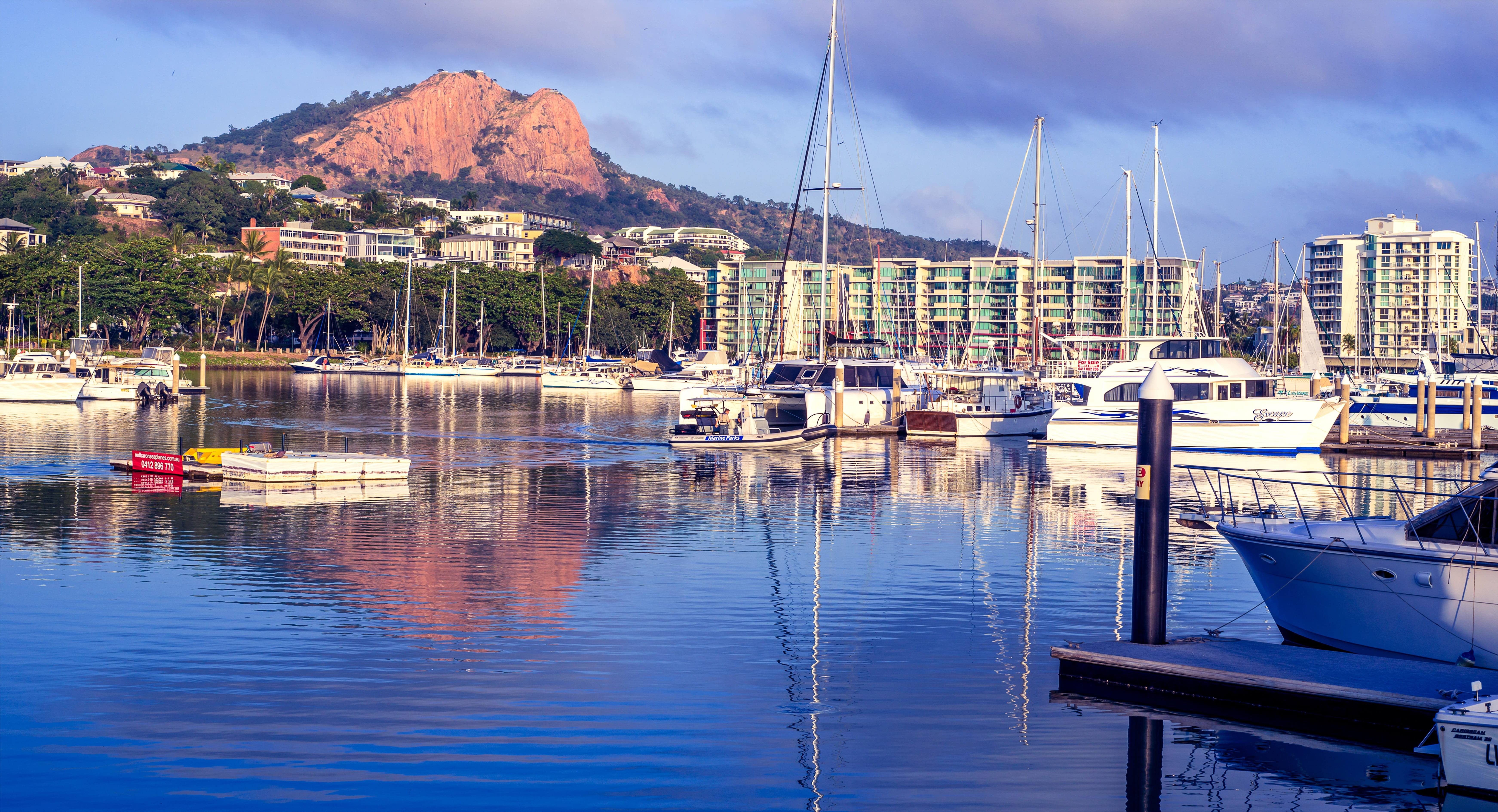 architecture, sea, marina townsville, transportation, townsville australia, cloud - sky, no people, harbor, sailboat, marina, visit townsville, townsville strand, HD Wallpaper