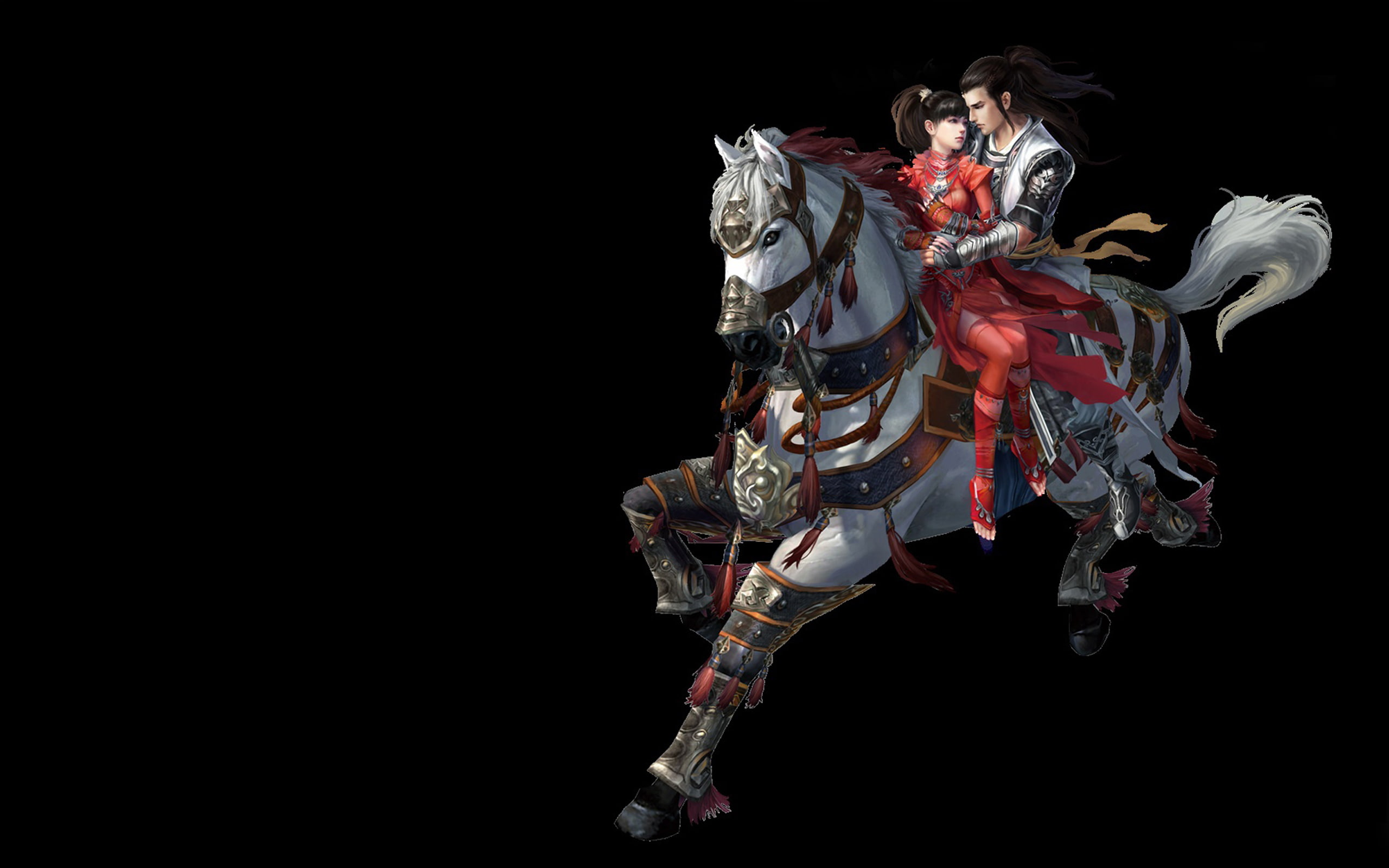 theme, 2K, video, desktop, horse, warrior, asian, game, HD Wallpaper