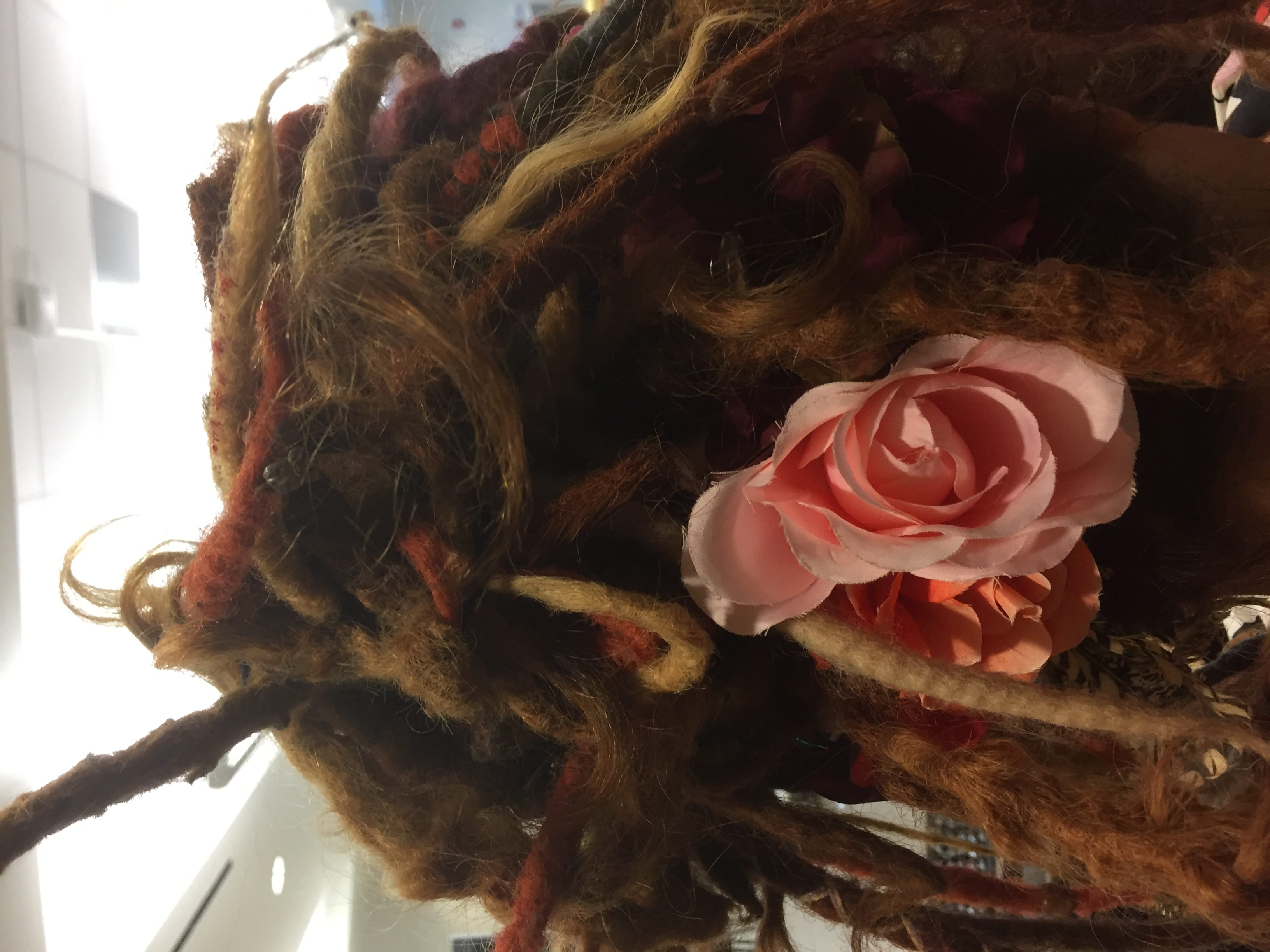 close-up, flower, back, dreads, plant, fragility, rose, flower head, woman, gypsy, flower arrangement, nokomis, no people, 2K, freshness, still life, hippy, HD Wallpaper