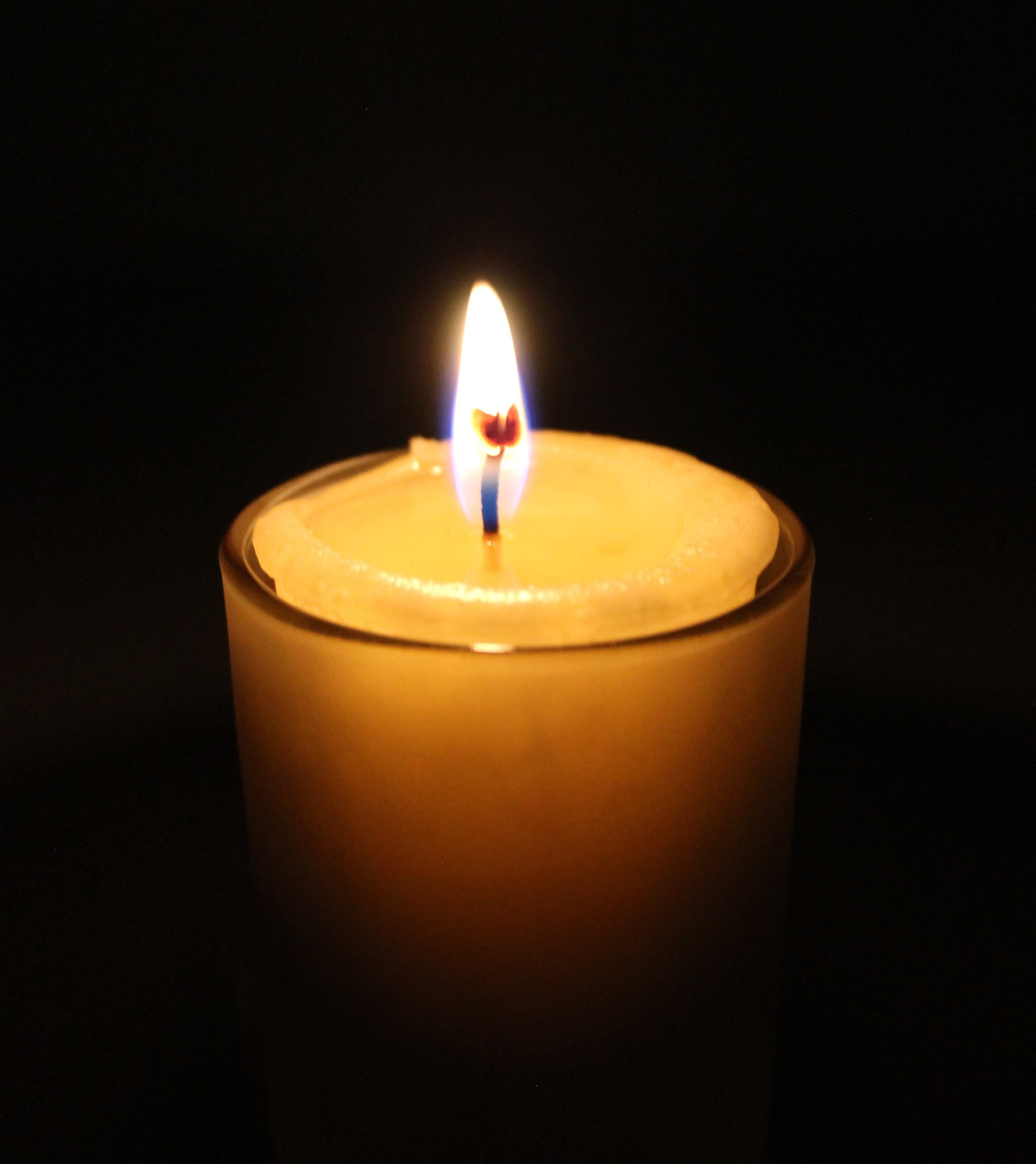 lighting equipment, pagan, white, candle magic, burning, luminosity, indoors, intention, glowing, close-up, copy space, studio shot, black background, no people, Phone HD Wallpaper