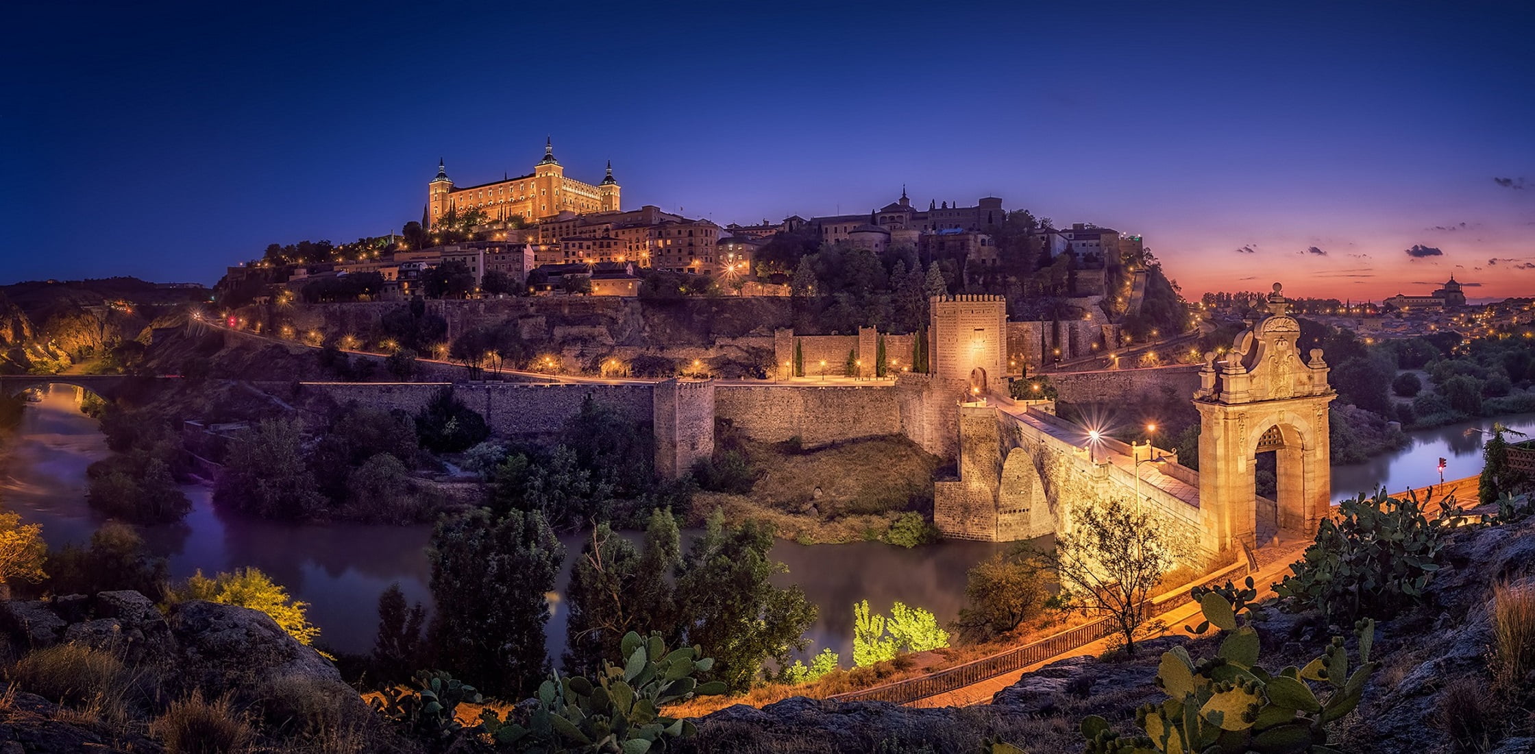 Bridge, Toledo, Building, Spain, Towns, Castilla la Mancha, 1080P, HD Wallpaper