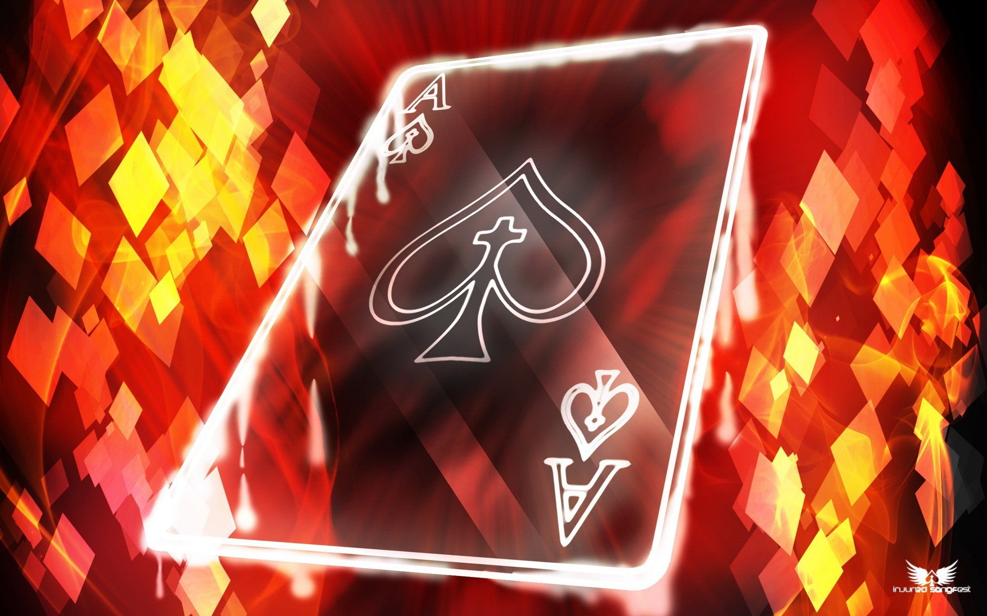 text, high angle view, pattern, no people, shape, 1080P, male likeness, love, sign, indoors, human representation, art and craft, playing cards, star shape, HD Wallpaper