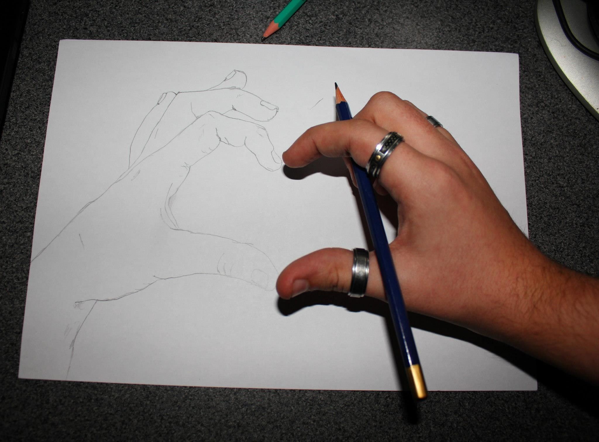 pencils, heart, drawing, 1080P, HD Wallpaper