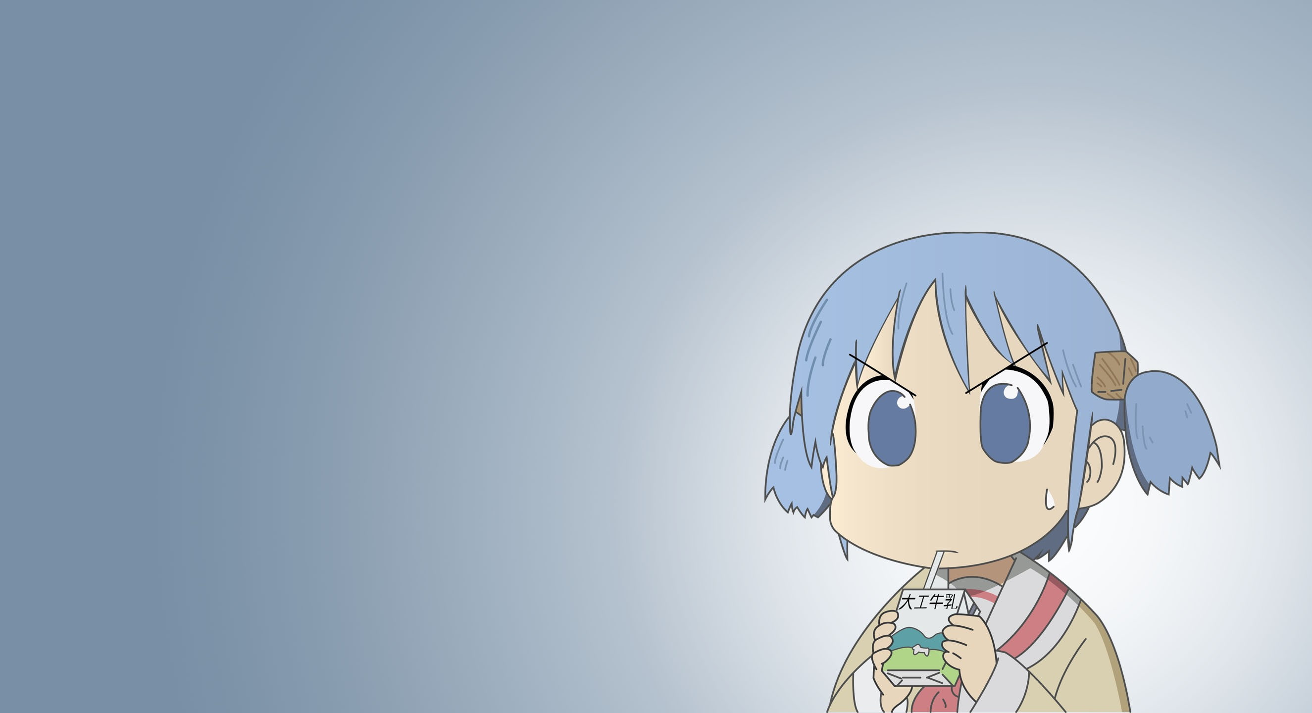 male likeness, robot, representation, blue, toy, copy space, human representation, art and craft, fun, creativity, indoors, Nichijou, Naganohara Mio, sky, HD Wallpaper