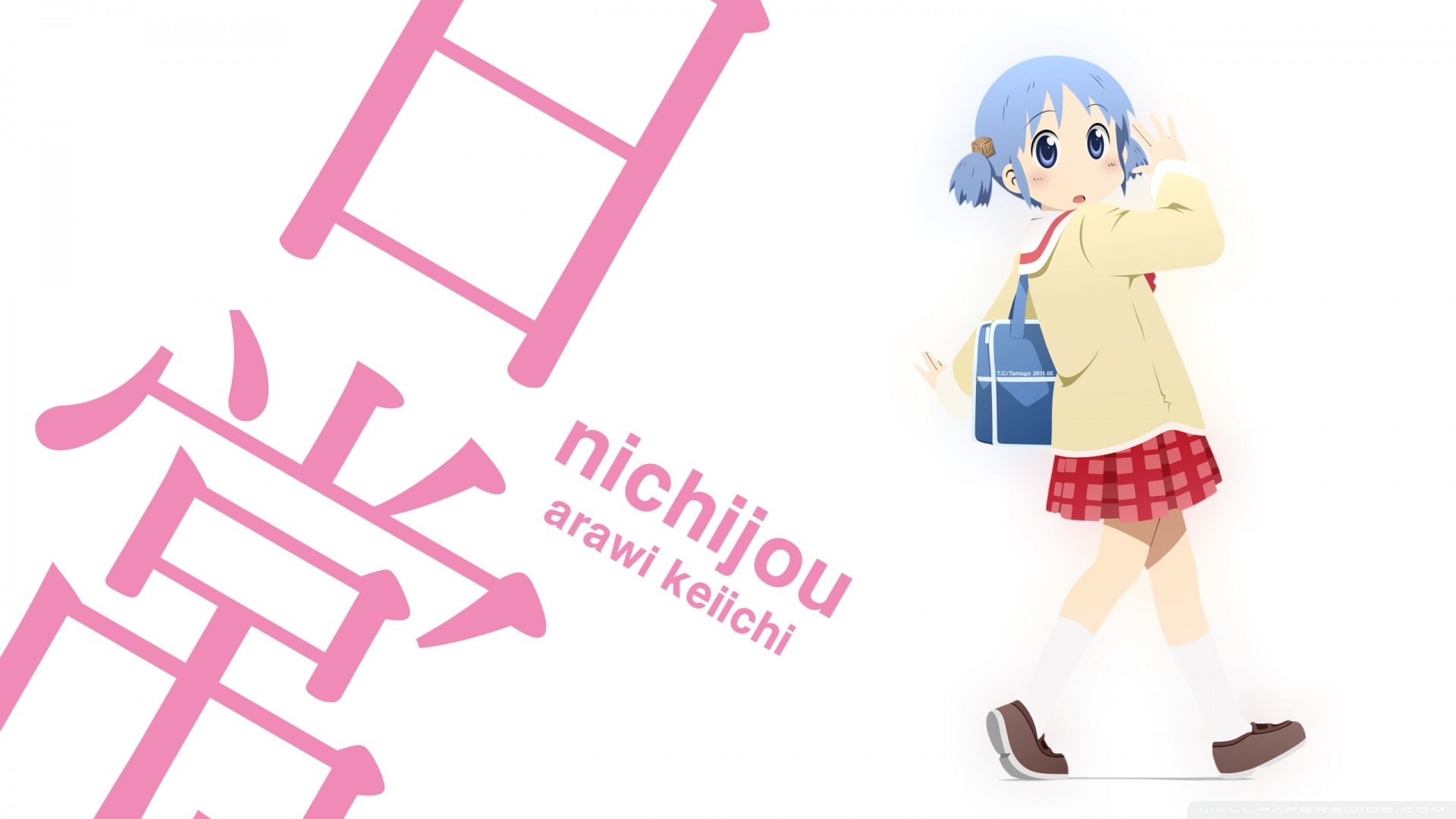 human representation, women, white background, toy, celebration, adult, costume, one person, full length, females, childhood, Nichijou, fun, communication, HD Wallpaper
