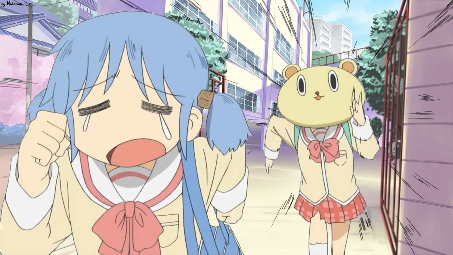 Nichijou, 1080P, anime, Mio Naganohara, HD Wallpaper