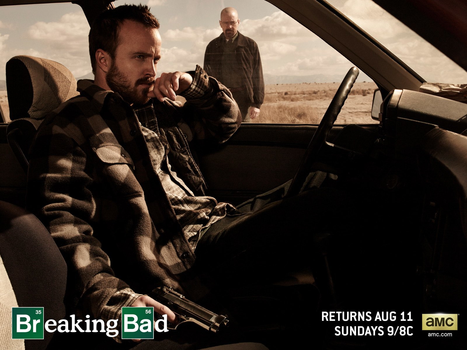 Aaron Paul, Bryan Cranston, Walter White, TV Show, 720P, Breaking Bad, Jesse Pinkman, HD Wallpaper