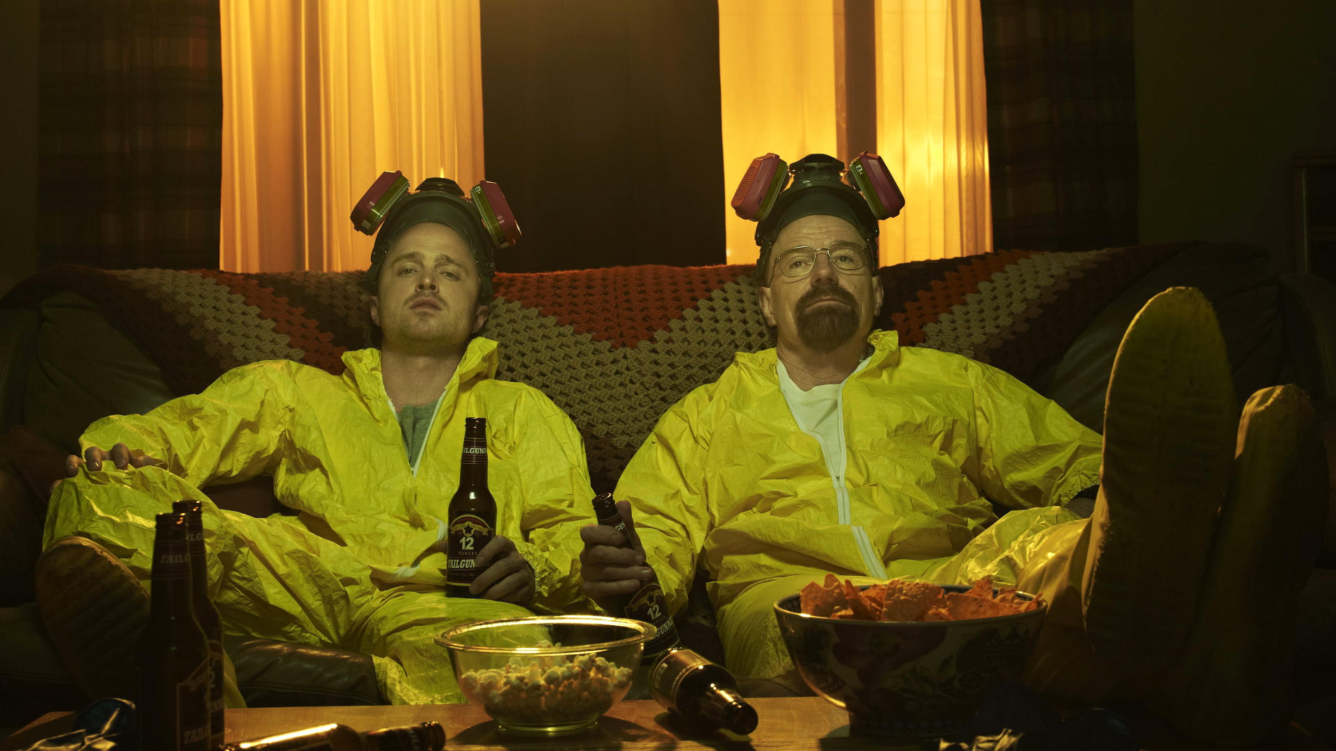 characters, actors, the series, Bryan Cranston, Aaron Paul, Jesse Pinkman, the cooks, 1080P, Walter White, Breaking Bad, HD Wallpaper