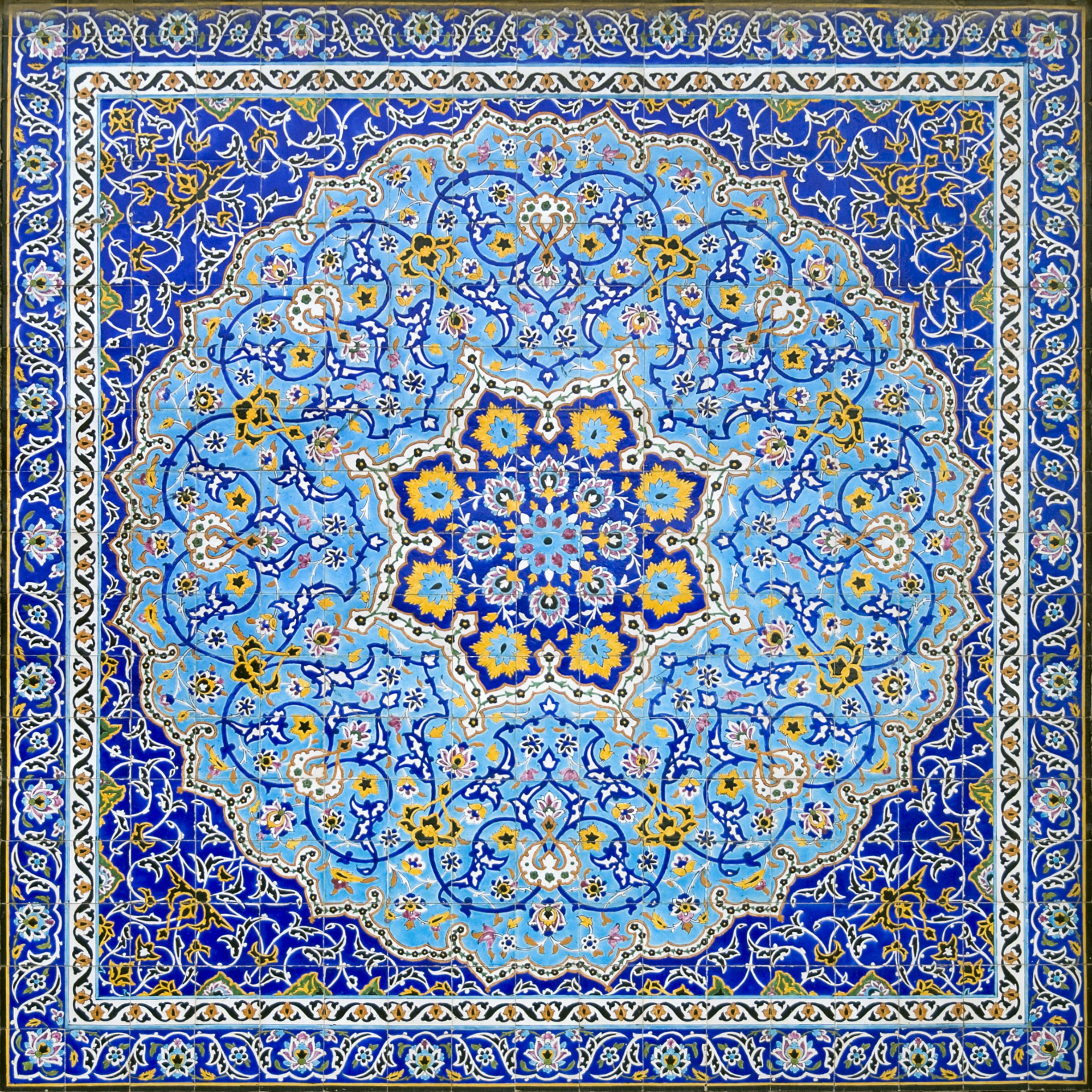 painting, pattern, Iran, 1080P, Phone HD Wallpaper