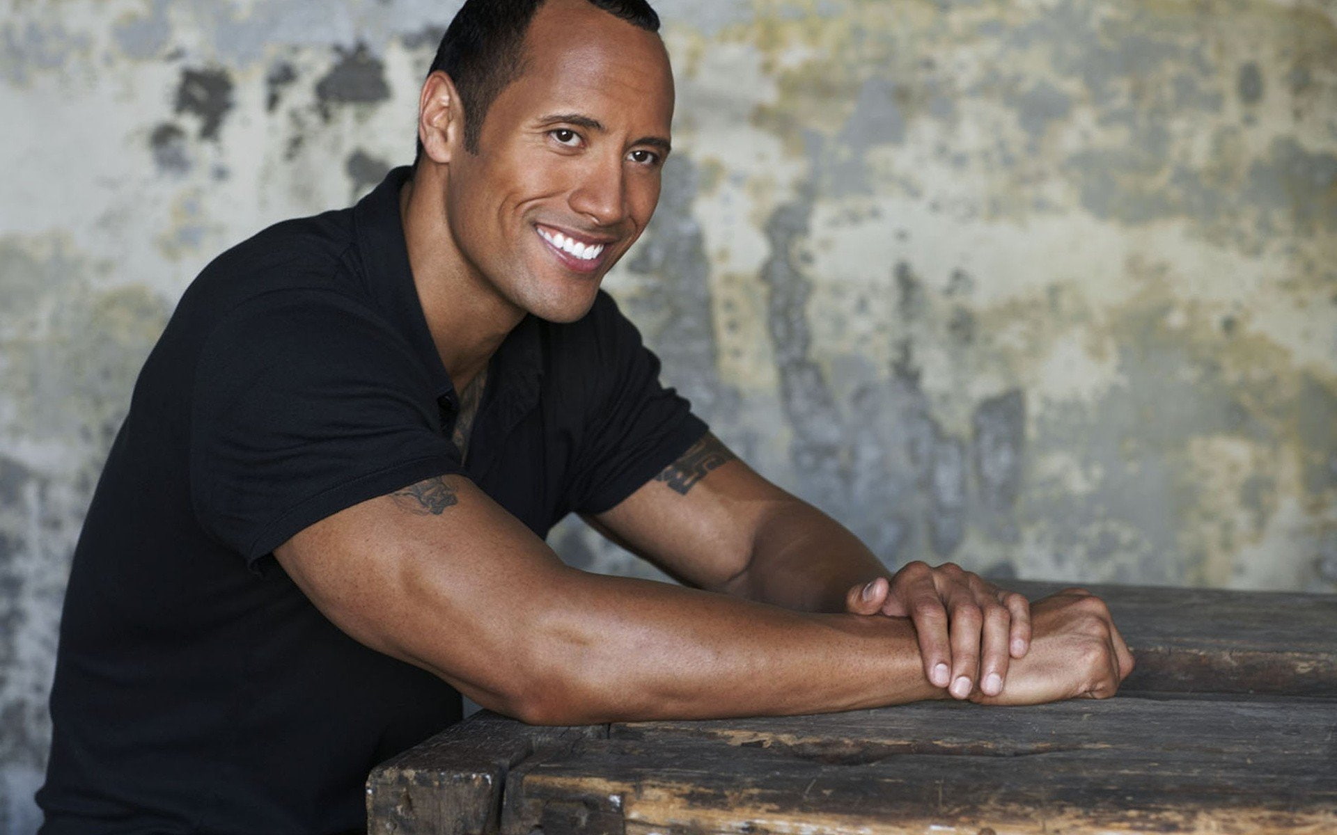 johnson, dwayne, rock, smiling, 1080P, men, HD Wallpaper