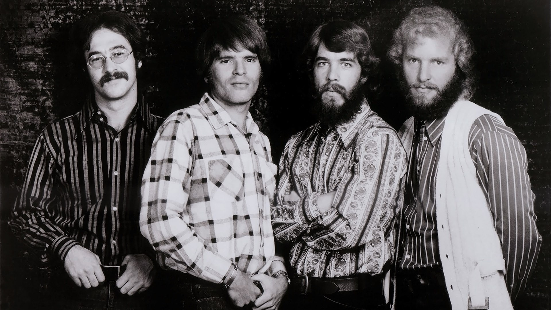 friendship, young men, adult, young women, males, 1080P, leisure activity, creedence clearwater revival, standing, waist up, night, men, group of people, HD Wallpaper