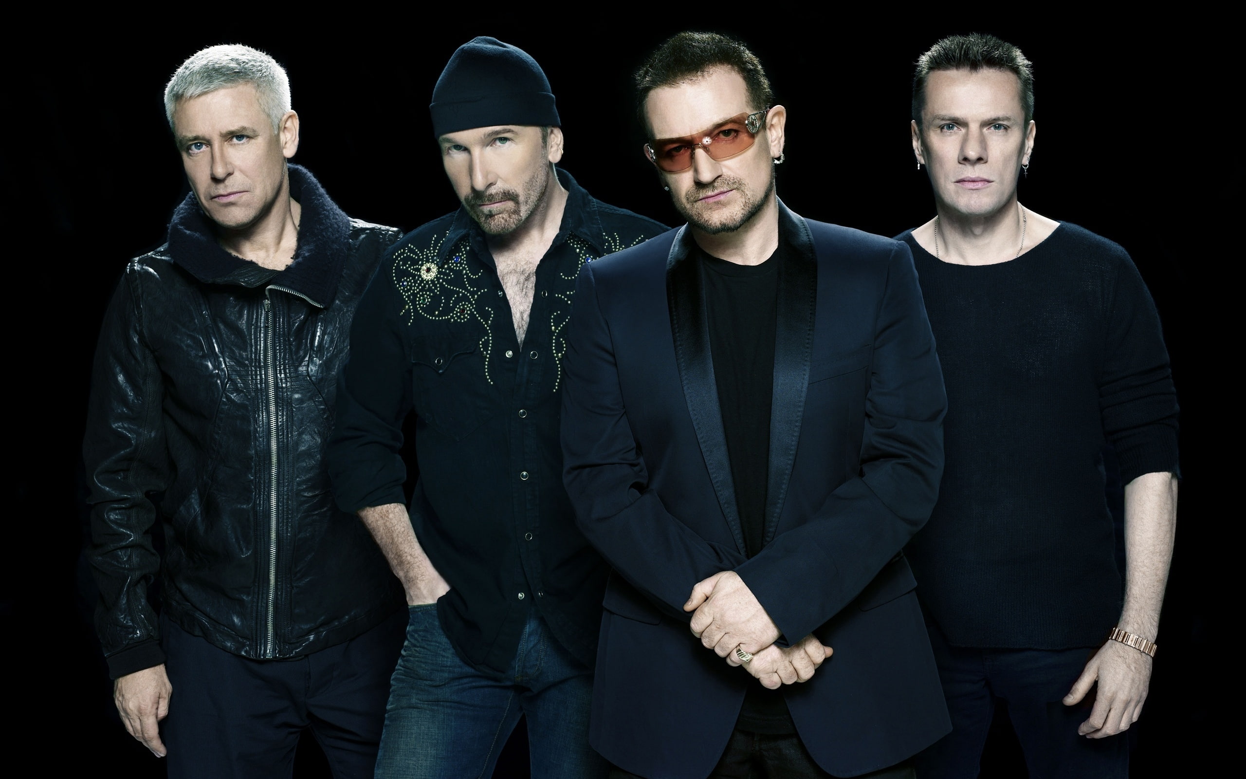 u, 2K, band, black, background, HD Wallpaper
