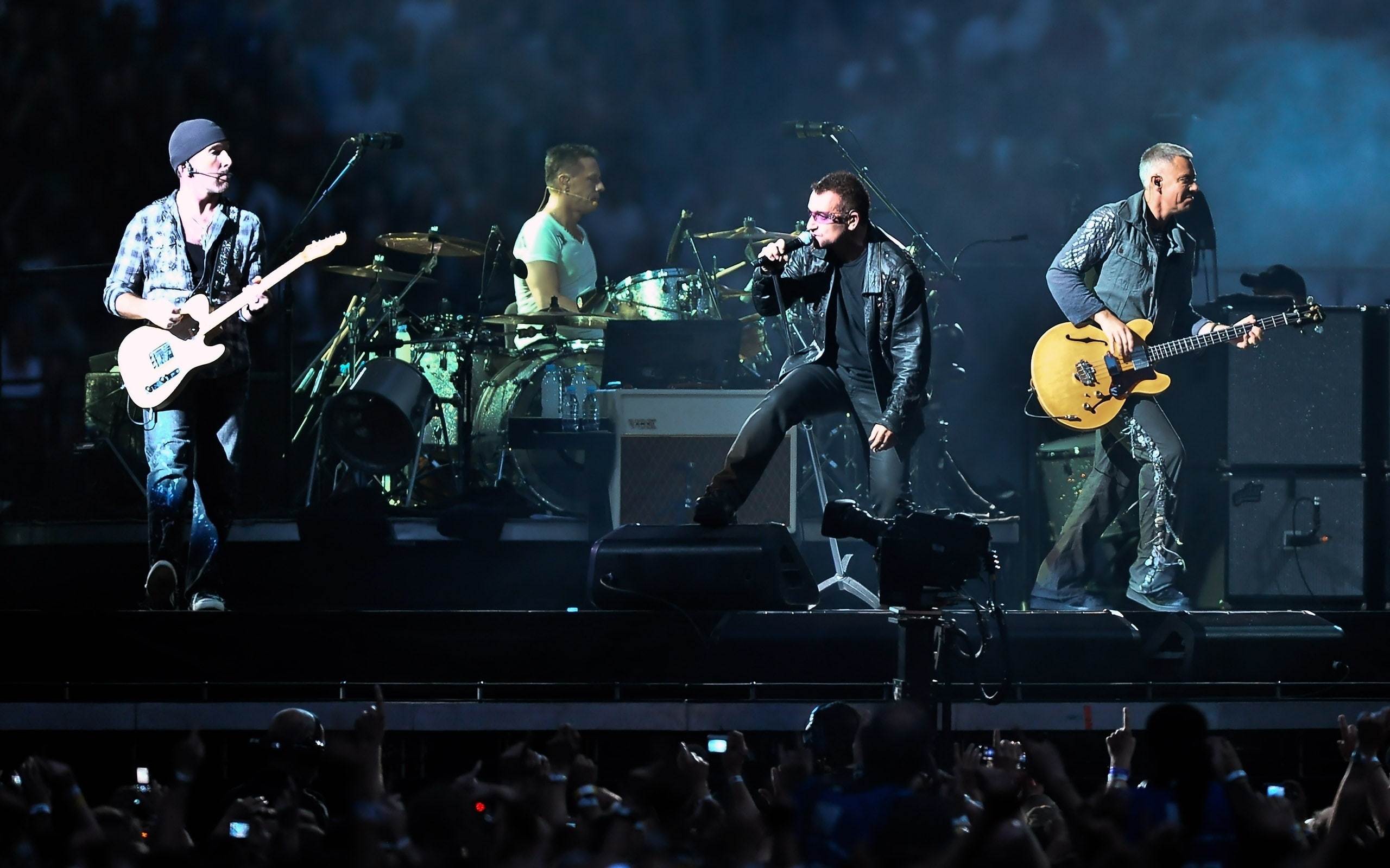 touring, rock and roll, 2K, U2 In Concert, HD Wallpaper