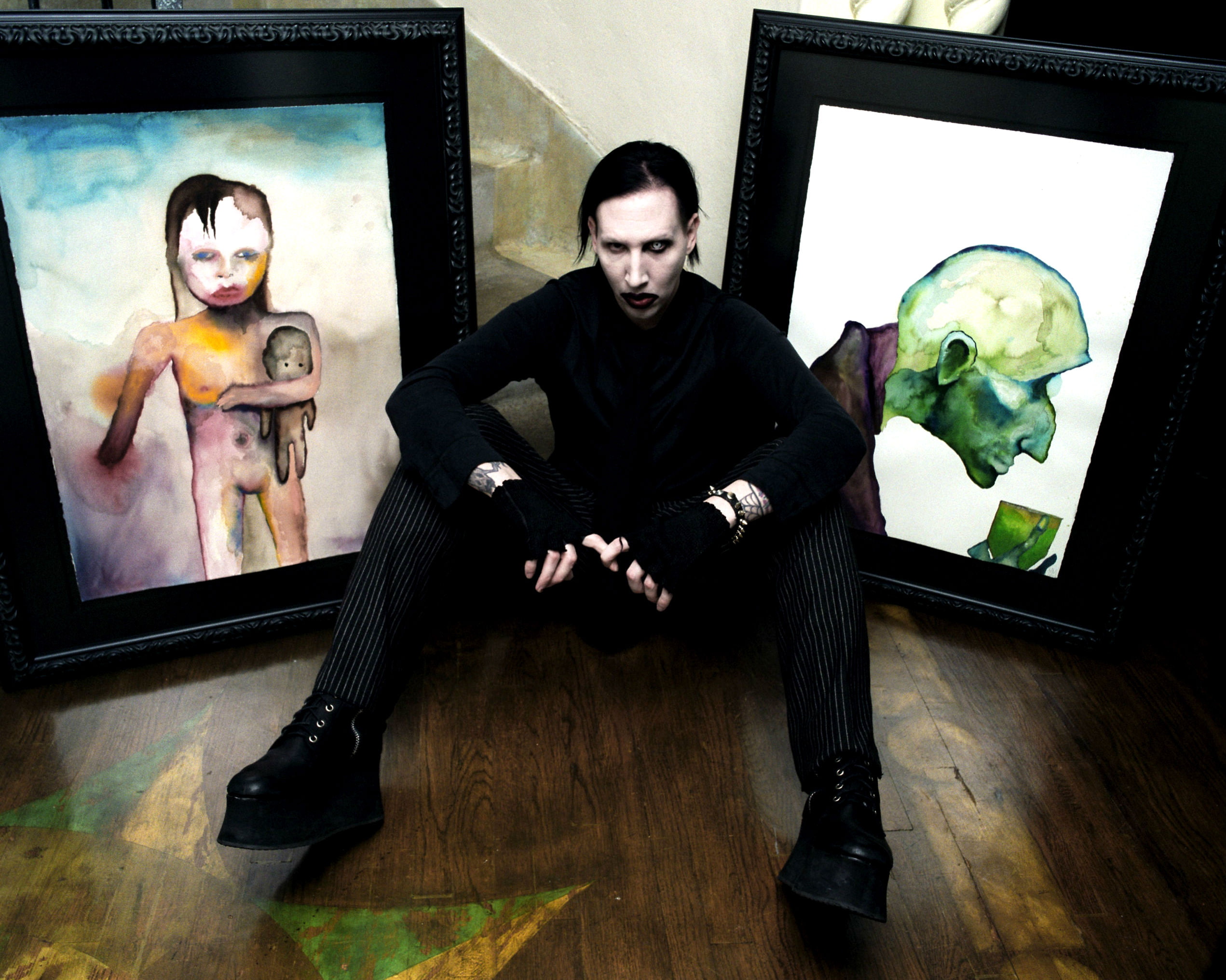 glam, gothic, industrial, marilyn, shock, 1080P, rock, heavy, metal, manson, HD Wallpaper