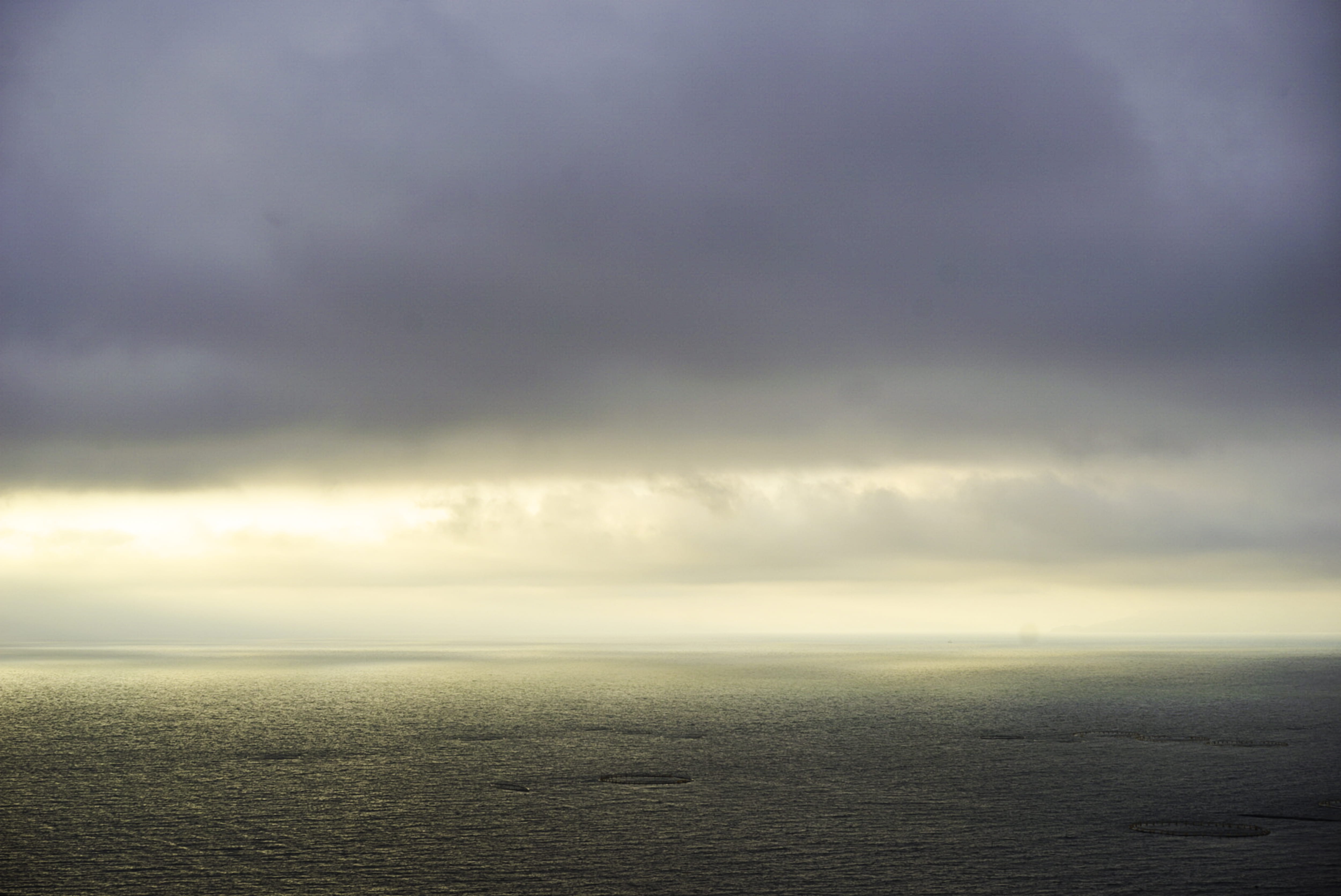 daybreak, scenics - nature, seascape, no people, beach, ominous, idyllic, overcast, la bufadora, storm, light, ocean, skylight, 4K, beauty in nature, horizon, HD Wallpaper