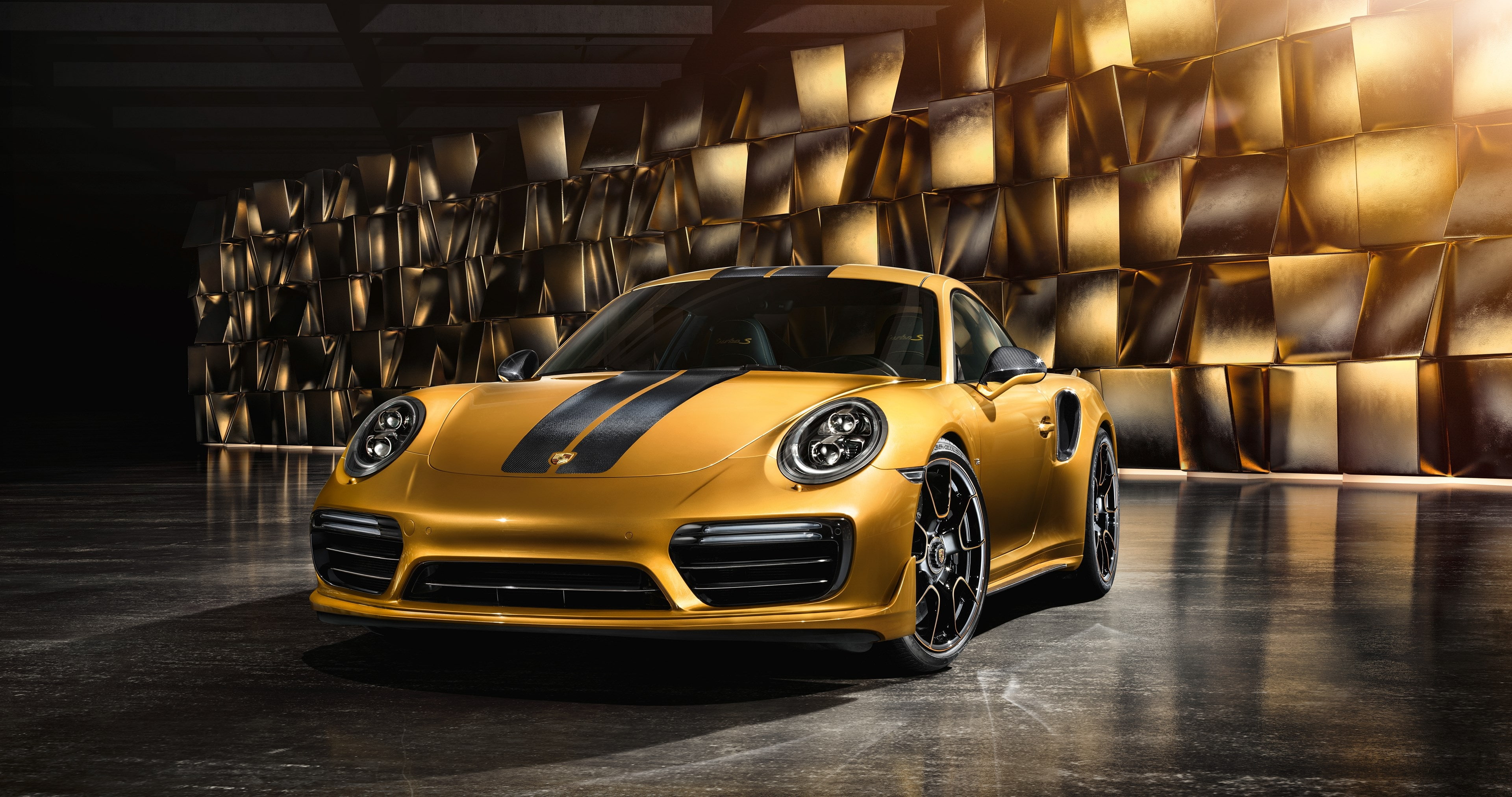 land vehicle, yellow taxi, luxury, transportation, speed, porsche 911 turbo s exclusive series 4k new  full hd, motor vehicle, wealth, elegance, 4K, sports car, HD Wallpaper