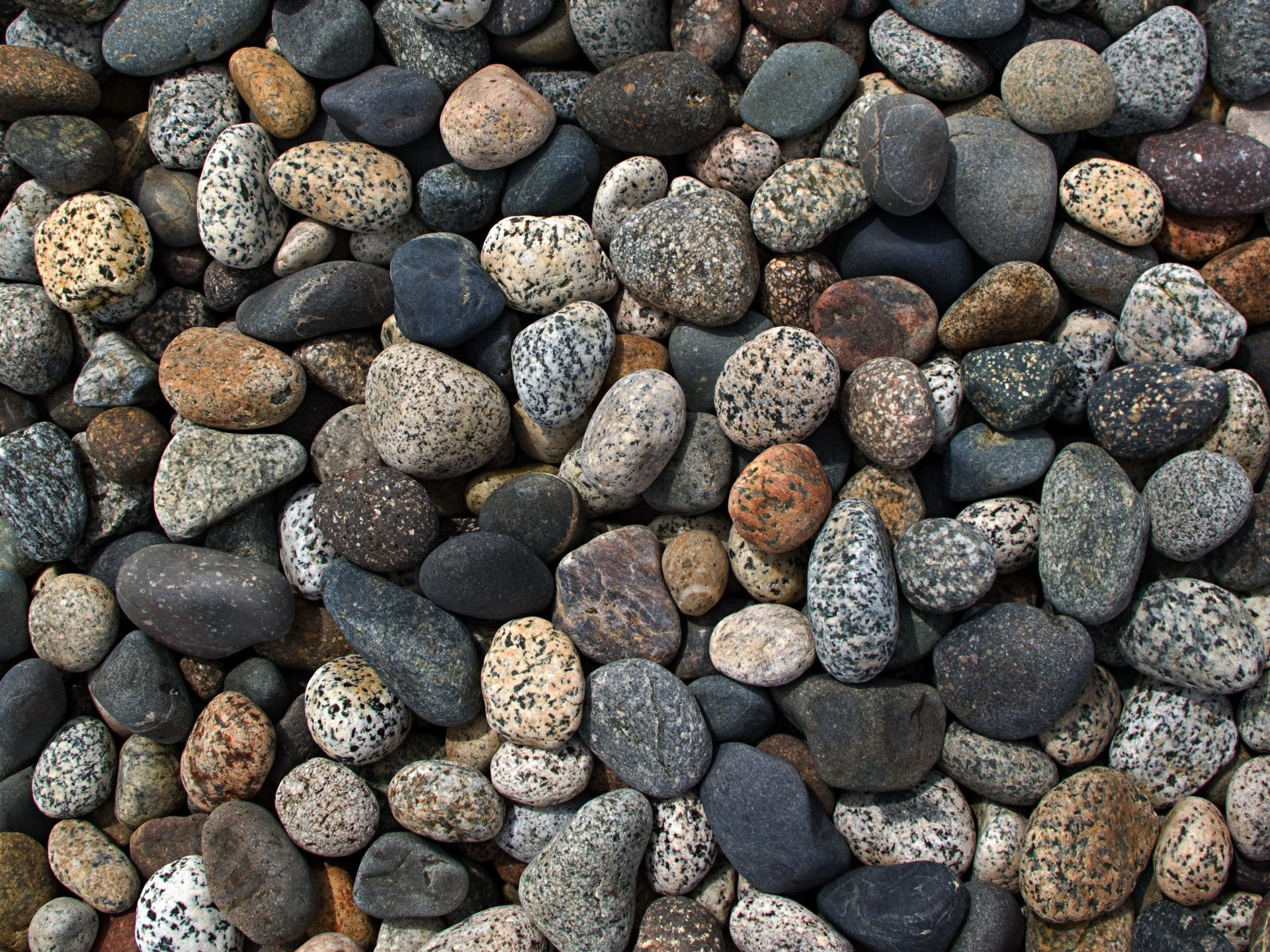 color, backgrounds, solid, rock, stone - object, pebble, abundance, pattern, land, high angle view, shape, Stones, nature, assorted, pebbles, outdoors, HD Wallpaper