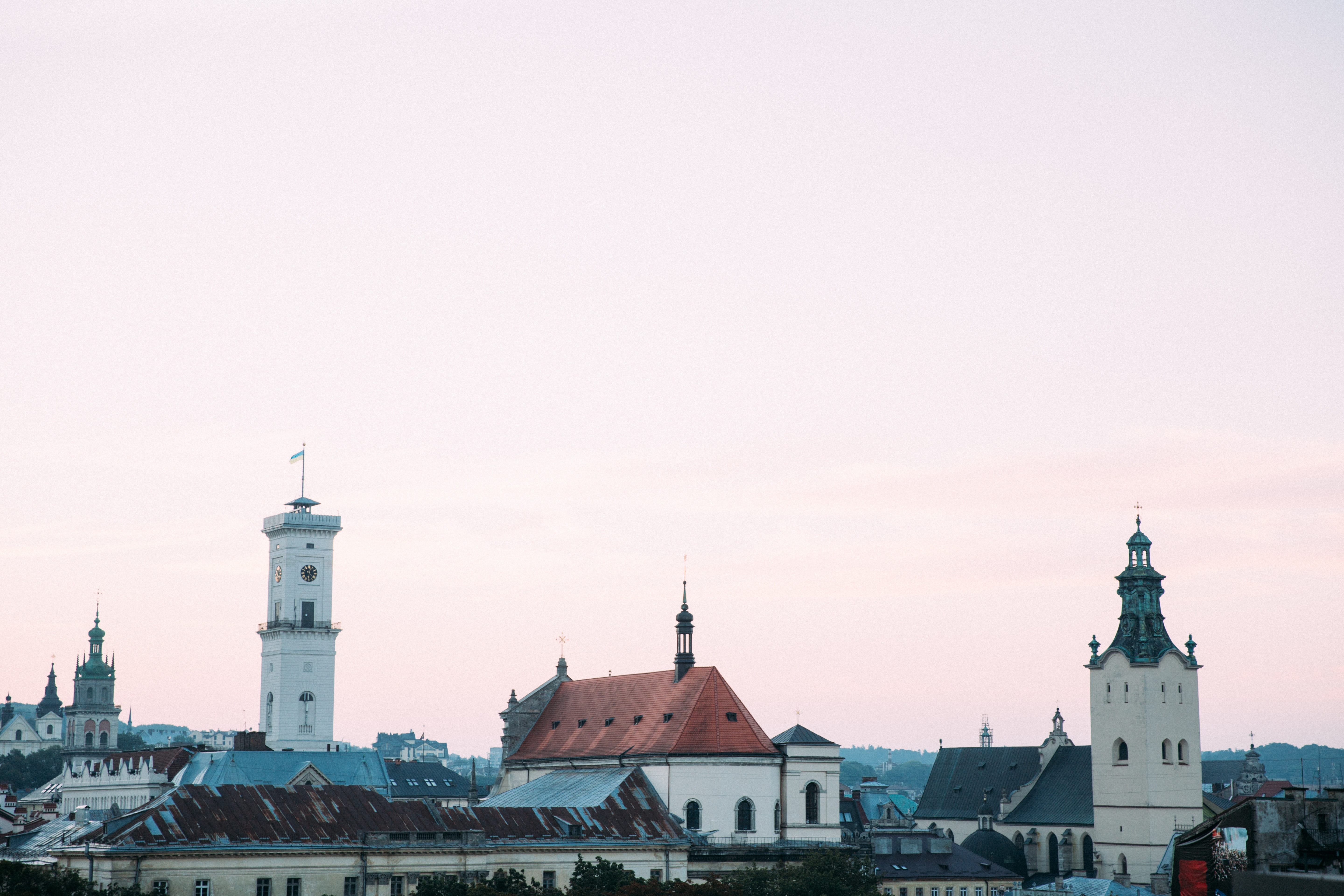 outdoors, city, height, nature, spire, place of worship, sky, built structure, government, ukraine, panorama, day, building exterior, the past, beautiful, HD Wallpaper