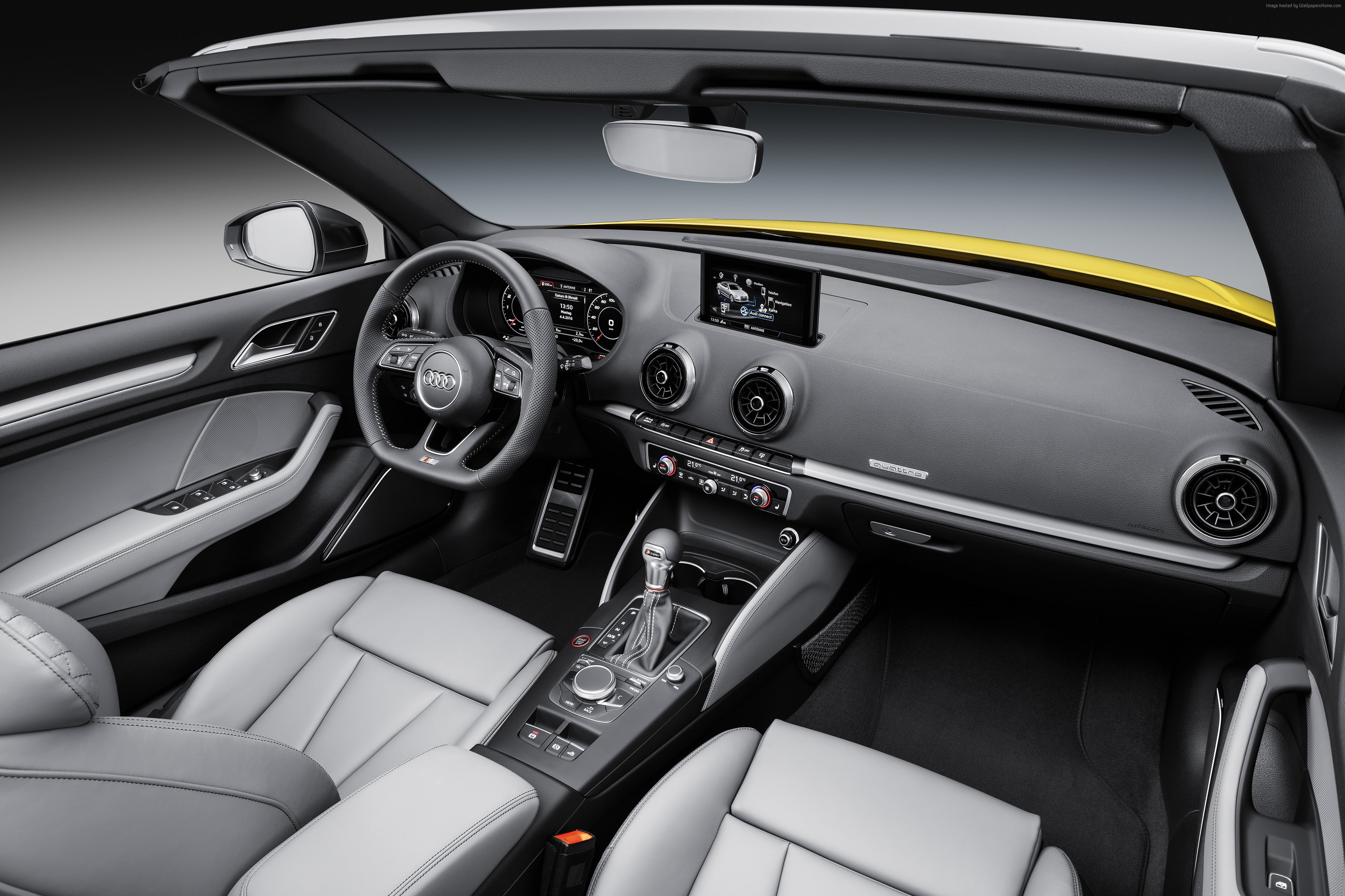 interior, cabriolet, 4K, Audi S3, HD Wallpaper