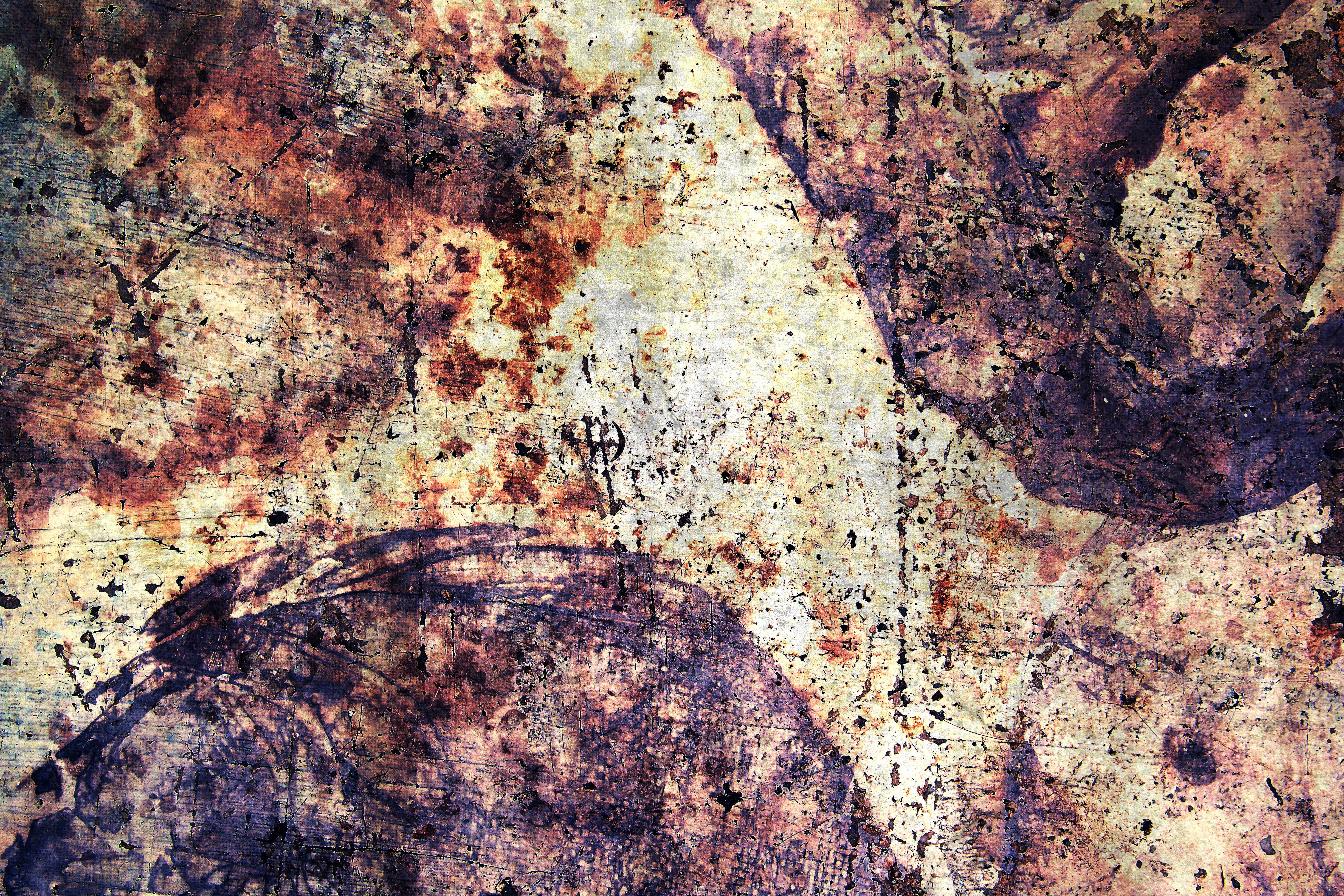 vintage, close-up, dirt, rough, backgrounds, metallic, white, material, grunge, brown, textured, nature, deterioration, messy, 4K, industrial, texture, HD Wallpaper