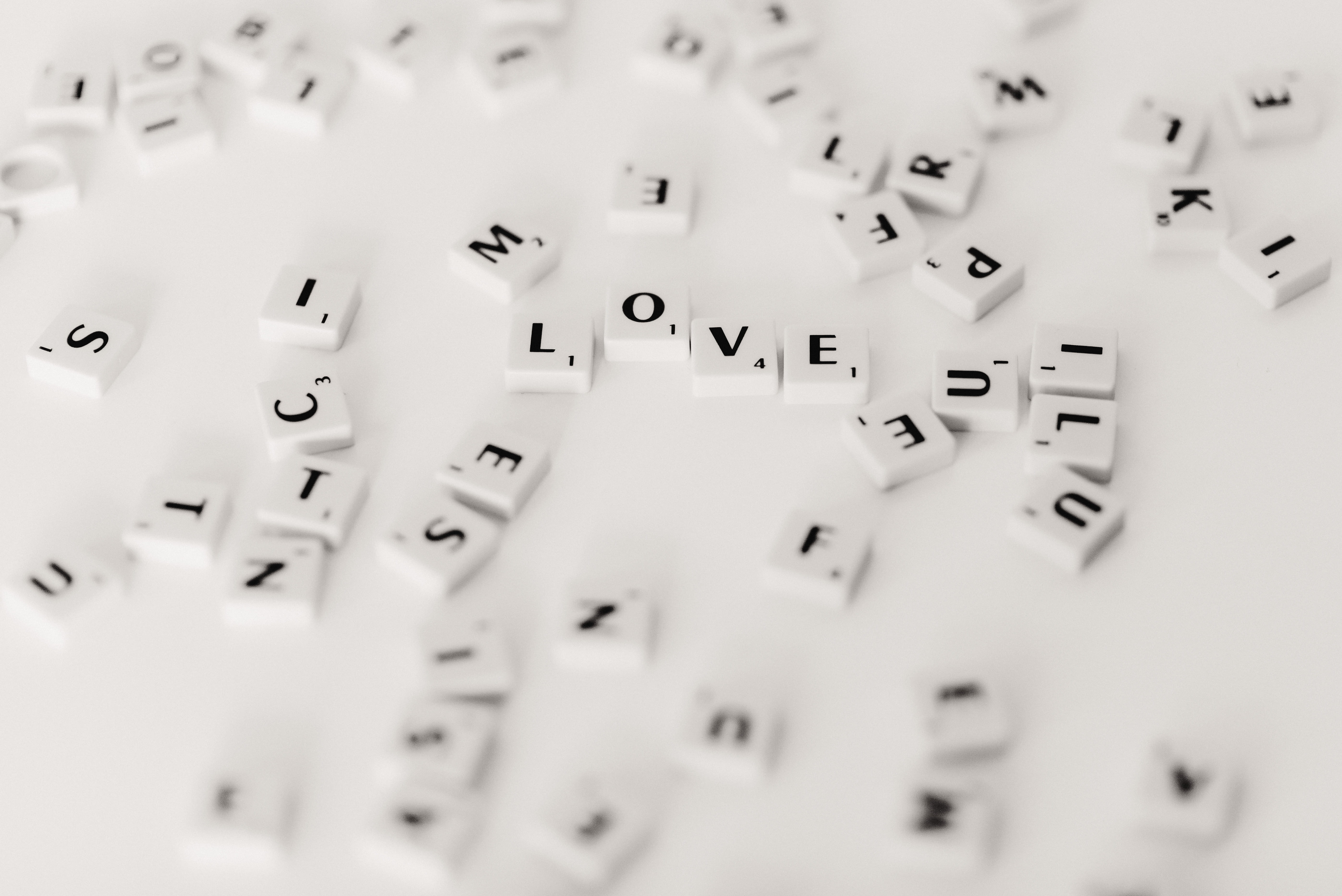 white color, in a row, relaxation, puzzle, white, repetition, 5K, no people, arrangement, letter, scrabble, selective focus, close-up, leisure activity, HD Wallpaper