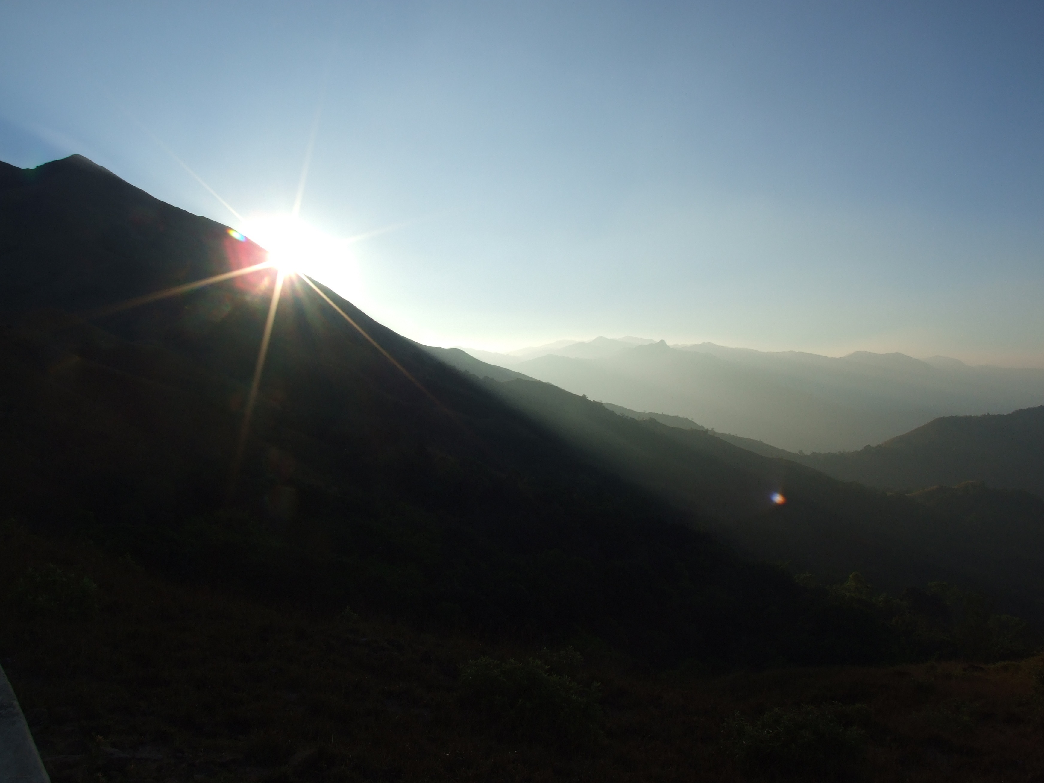 forests, rising sun, mountain, western ghats, idyllic, bright, outdoors, no people, lens flare, outside, daytime, solar flare, building night, mountain range, HD Wallpaper