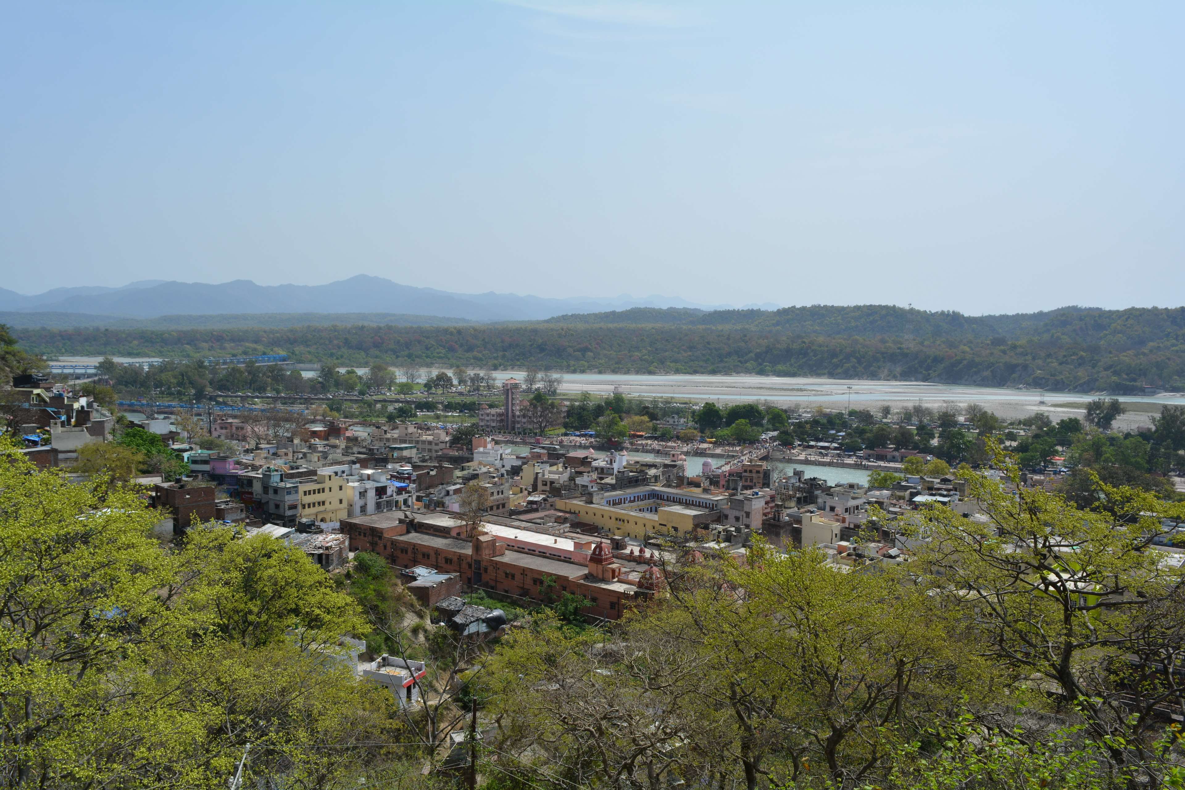 architecture, built structure, day, nature, environment, field, building exterior, haridwar, landscape, scenics - nature, clear sky, mountain, land, ancient civilization, HD Wallpaper